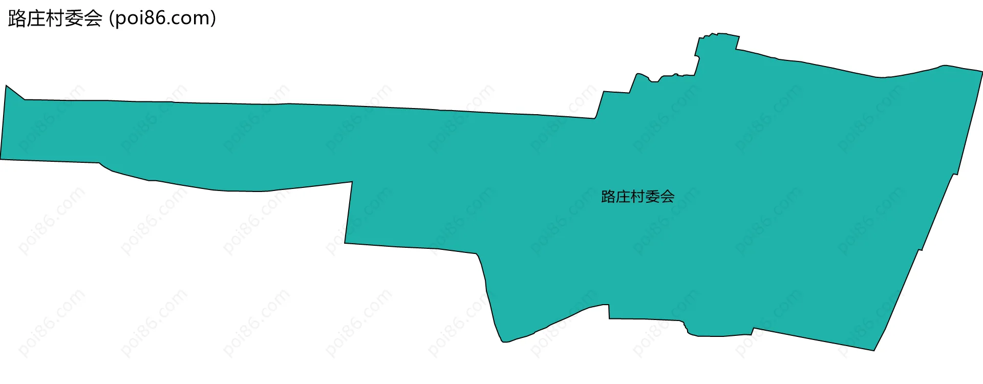 路庄村委会边界地图