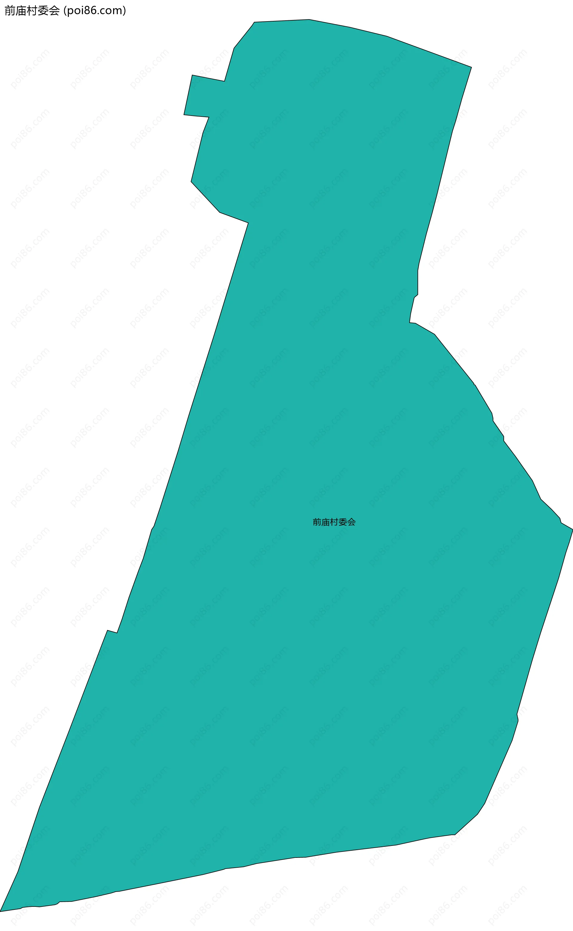 前庙村委会边界地图