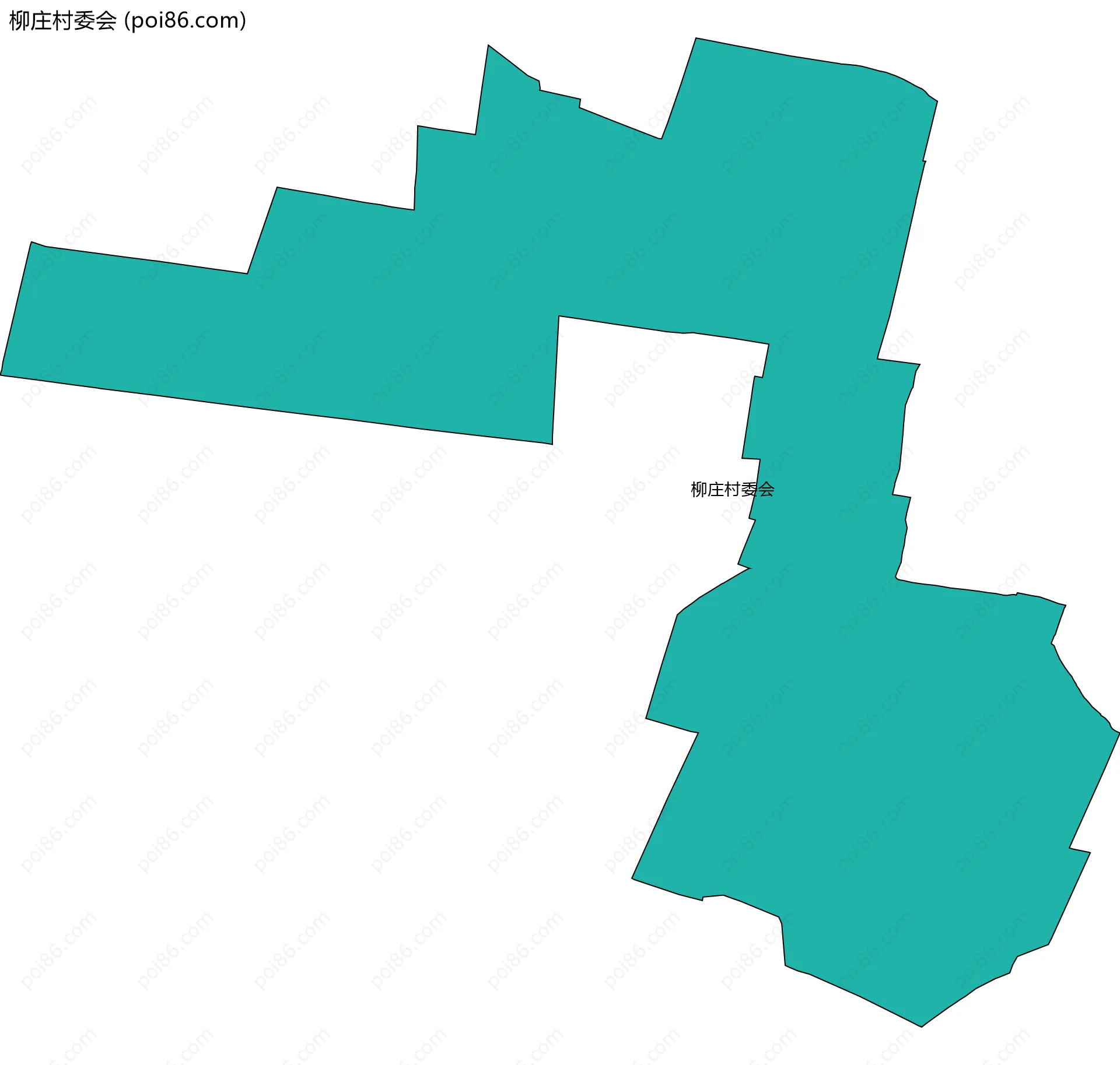 柳庄村委会边界地图