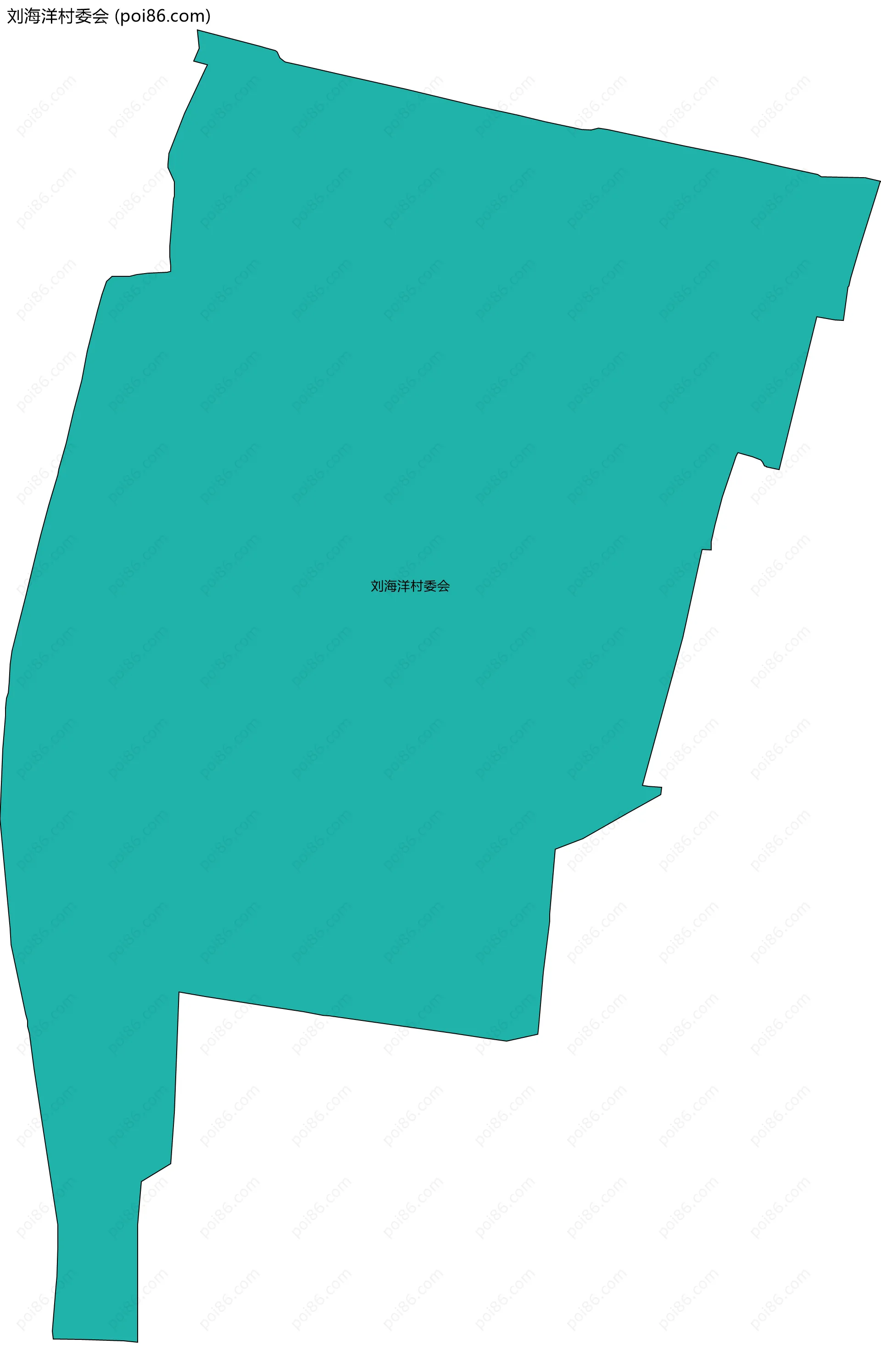 刘海洋村委会边界地图