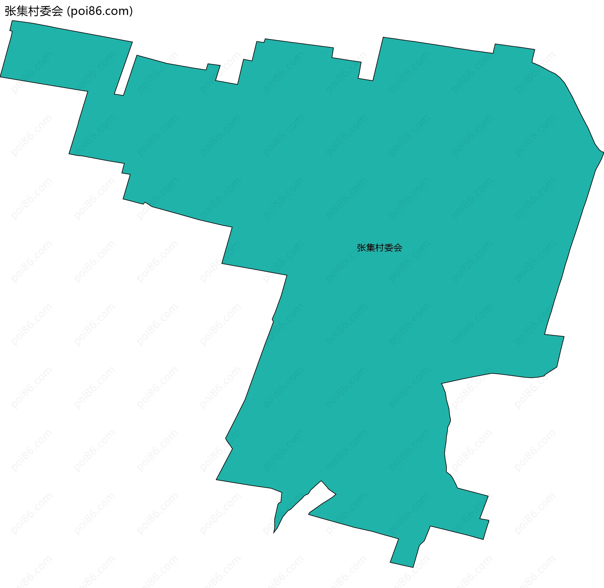 张集村委会边界地图