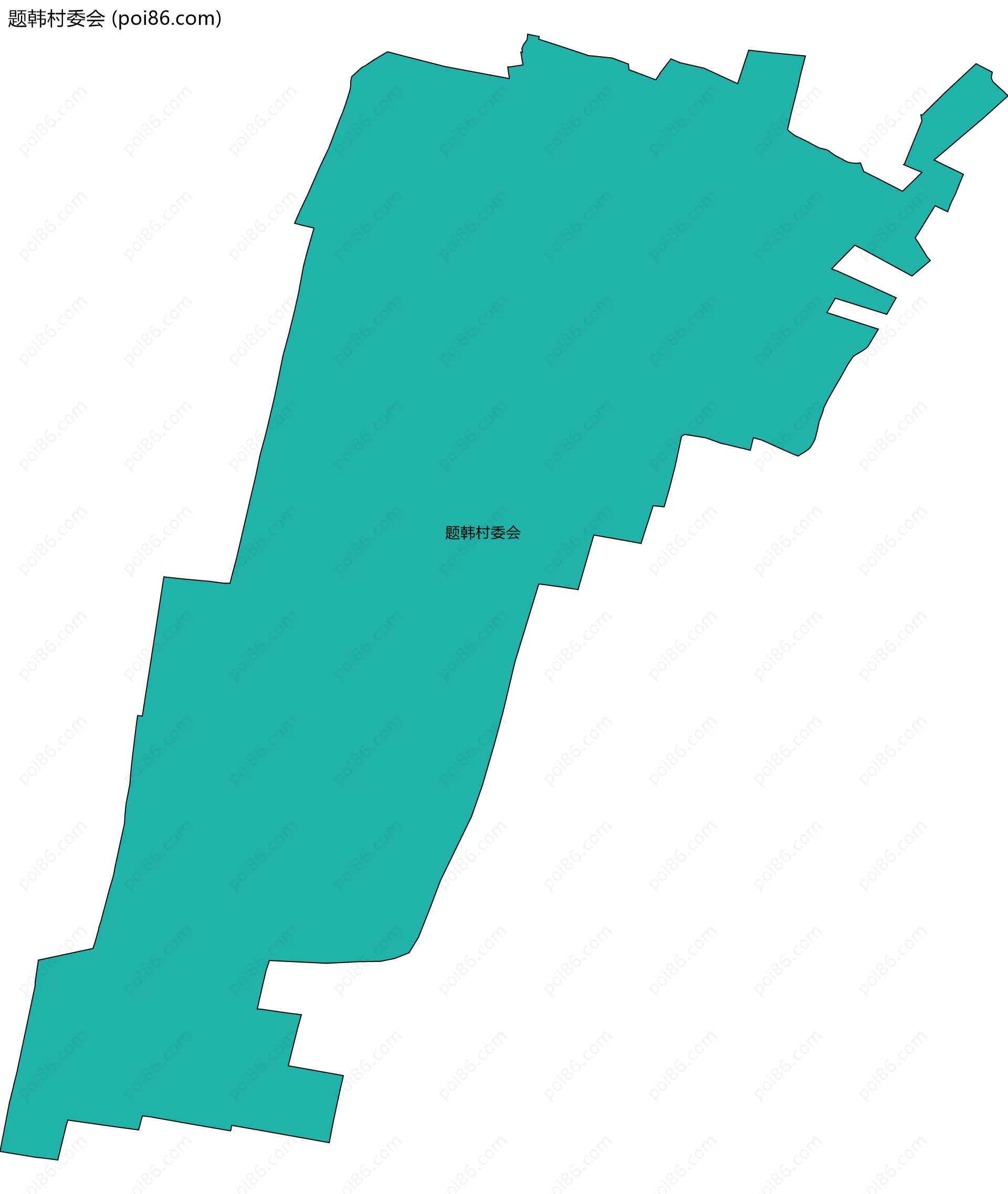 题韩村委会边界地图