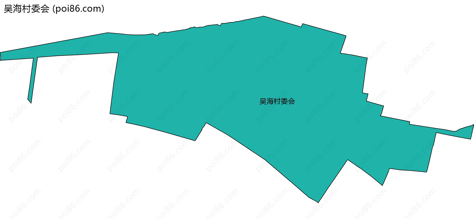 吴海村委会边界地图