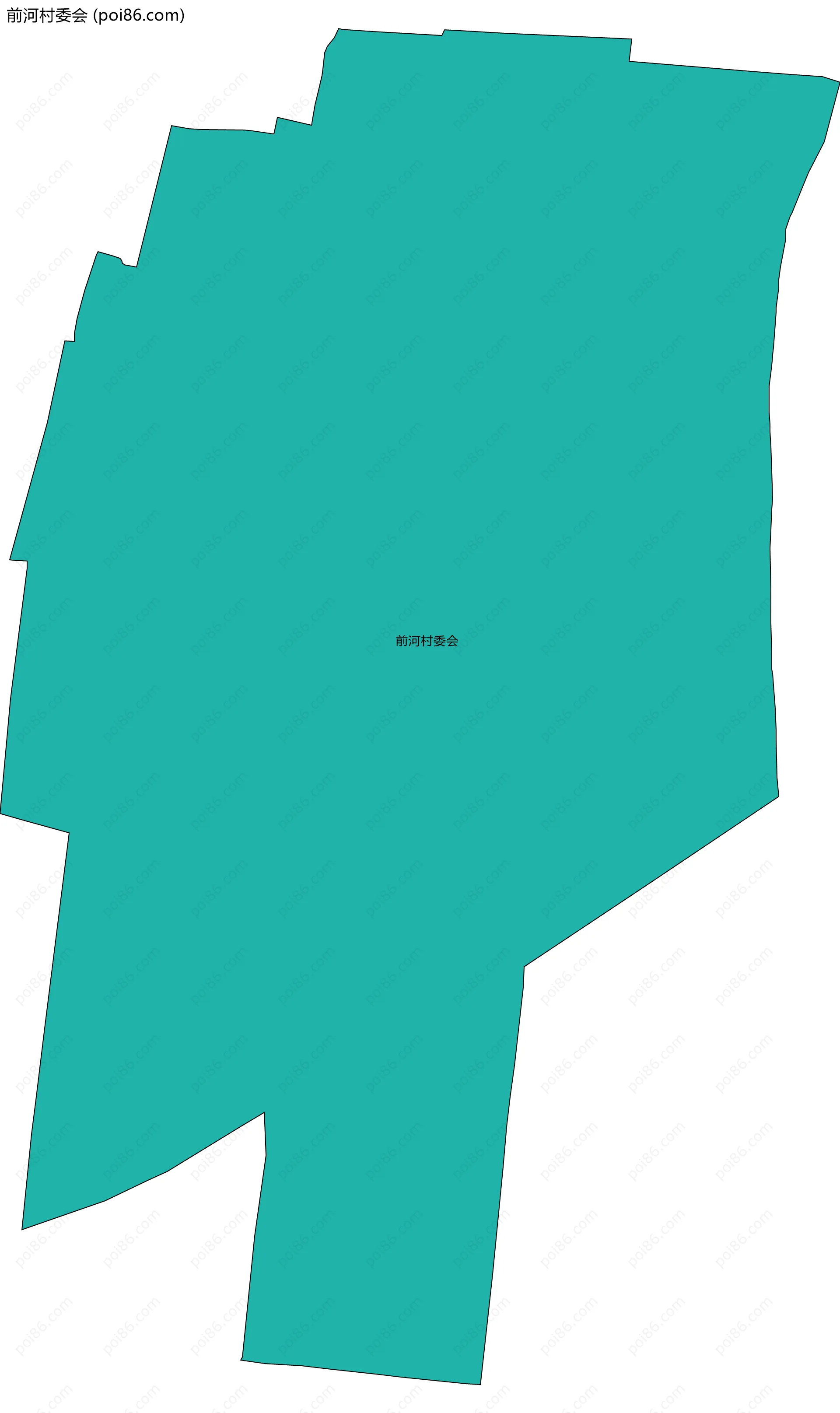 前河村委会边界地图