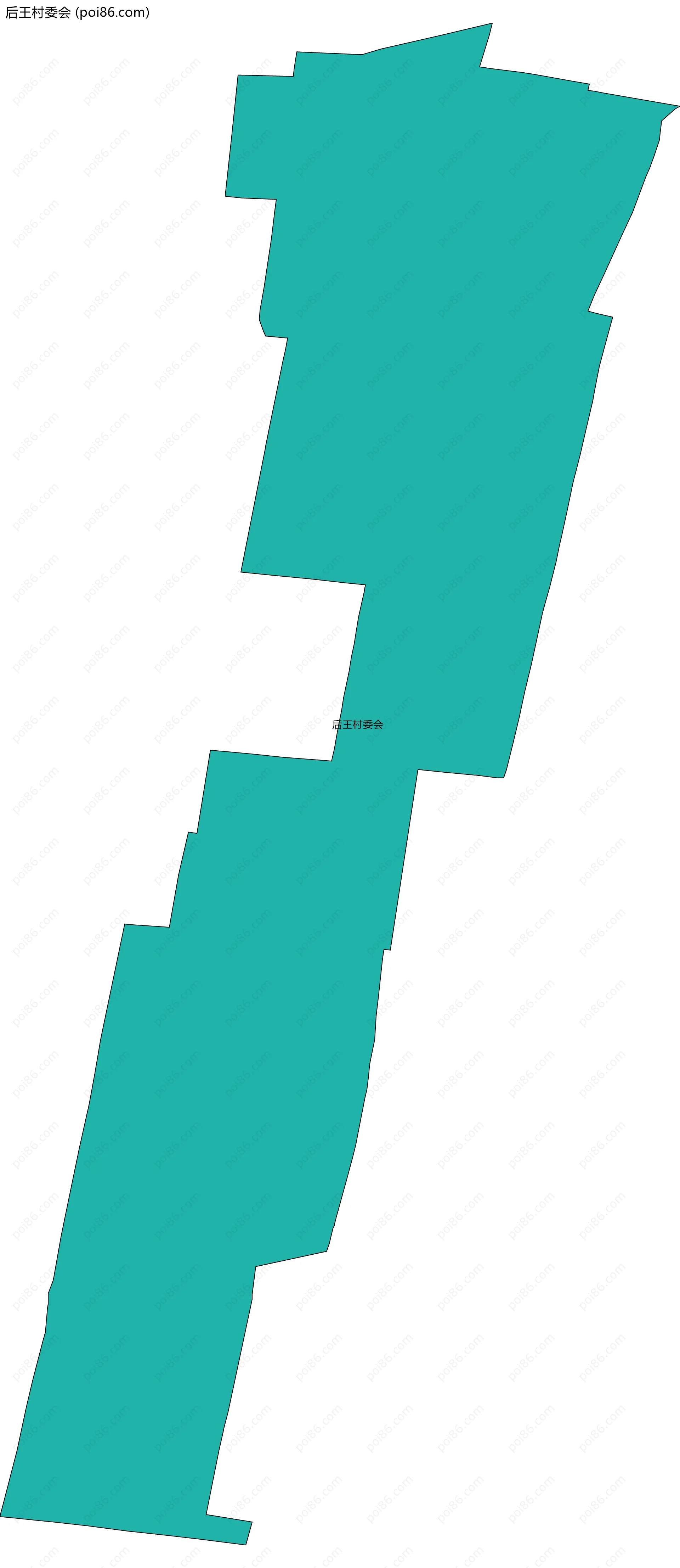 后王村委会边界地图