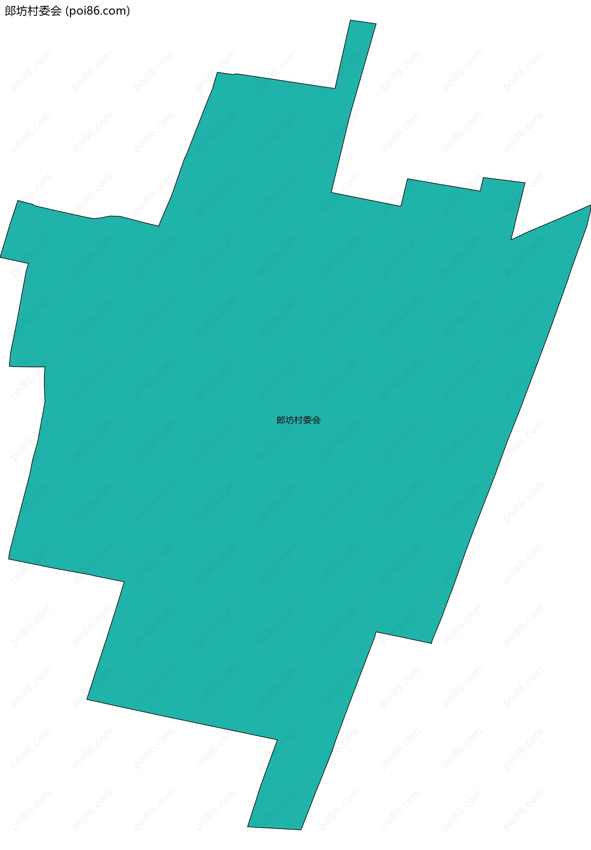 郎坊村委会边界地图