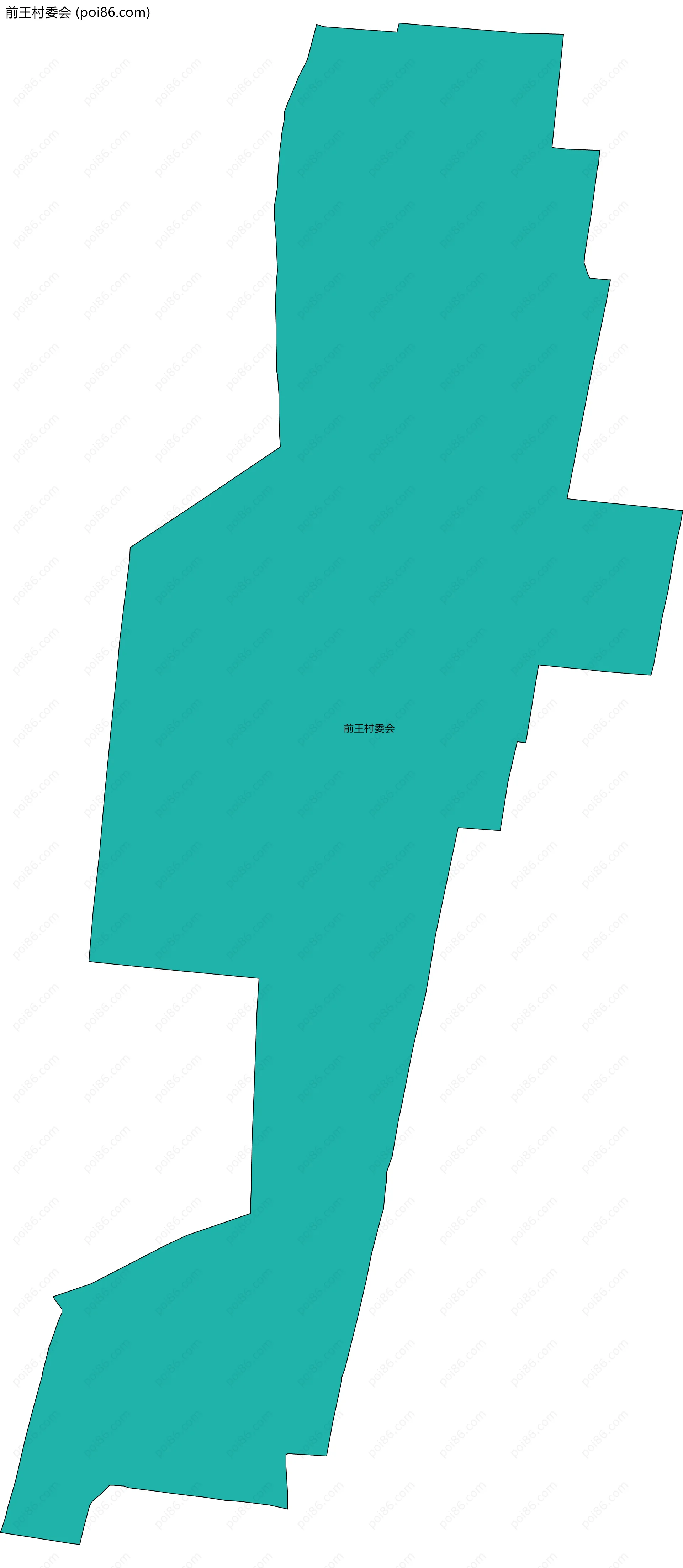 前王村委会边界地图