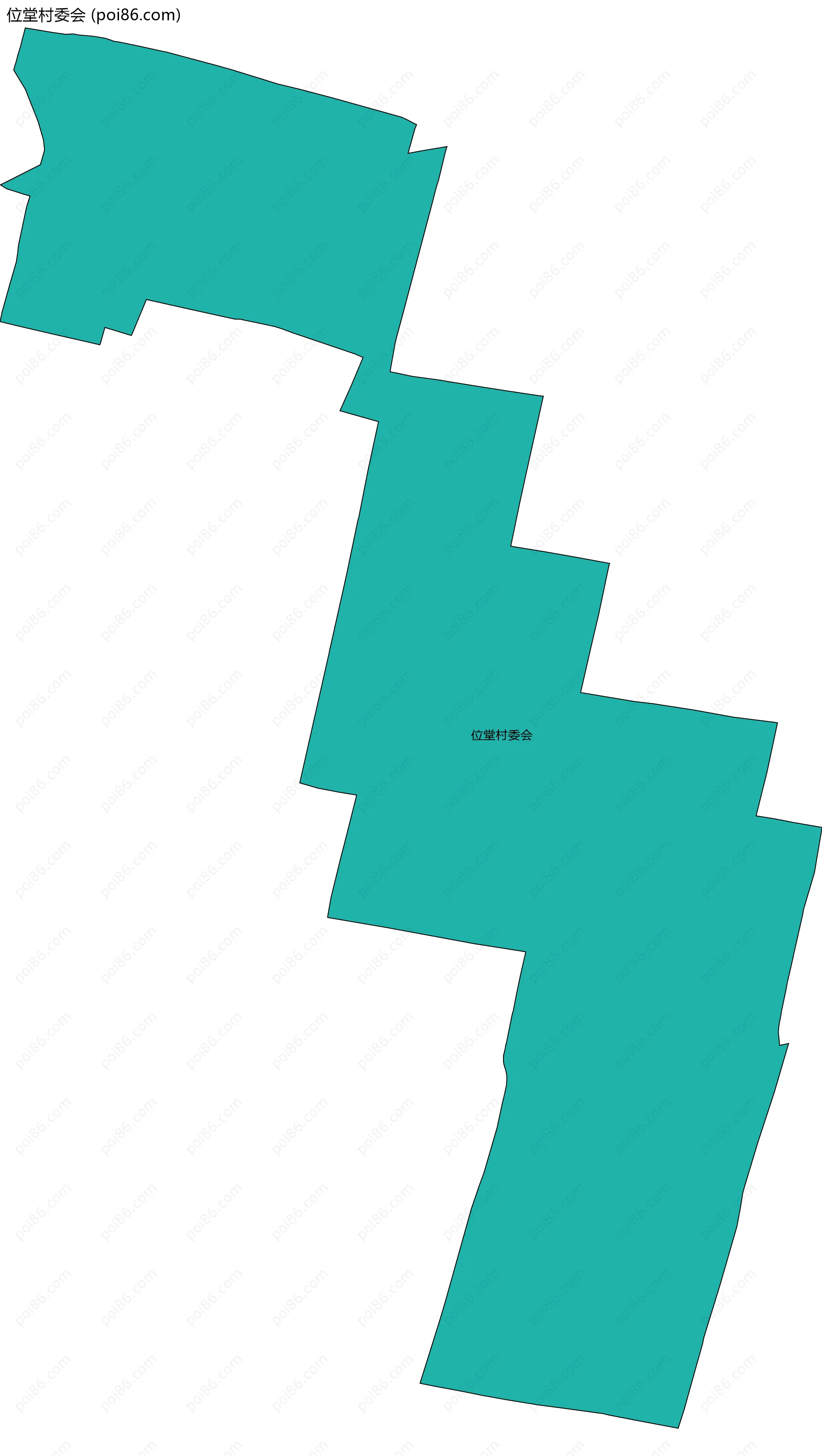 位堂村委会边界地图