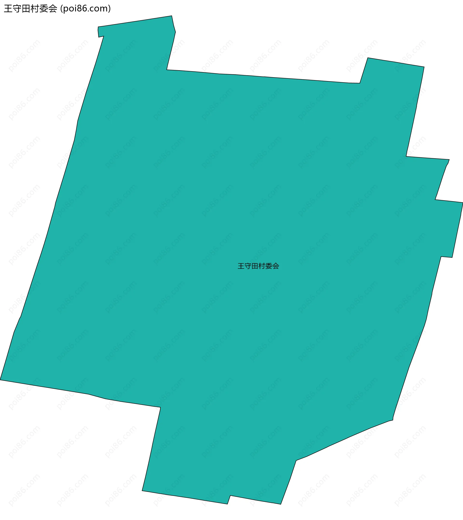 王守田村委会边界地图