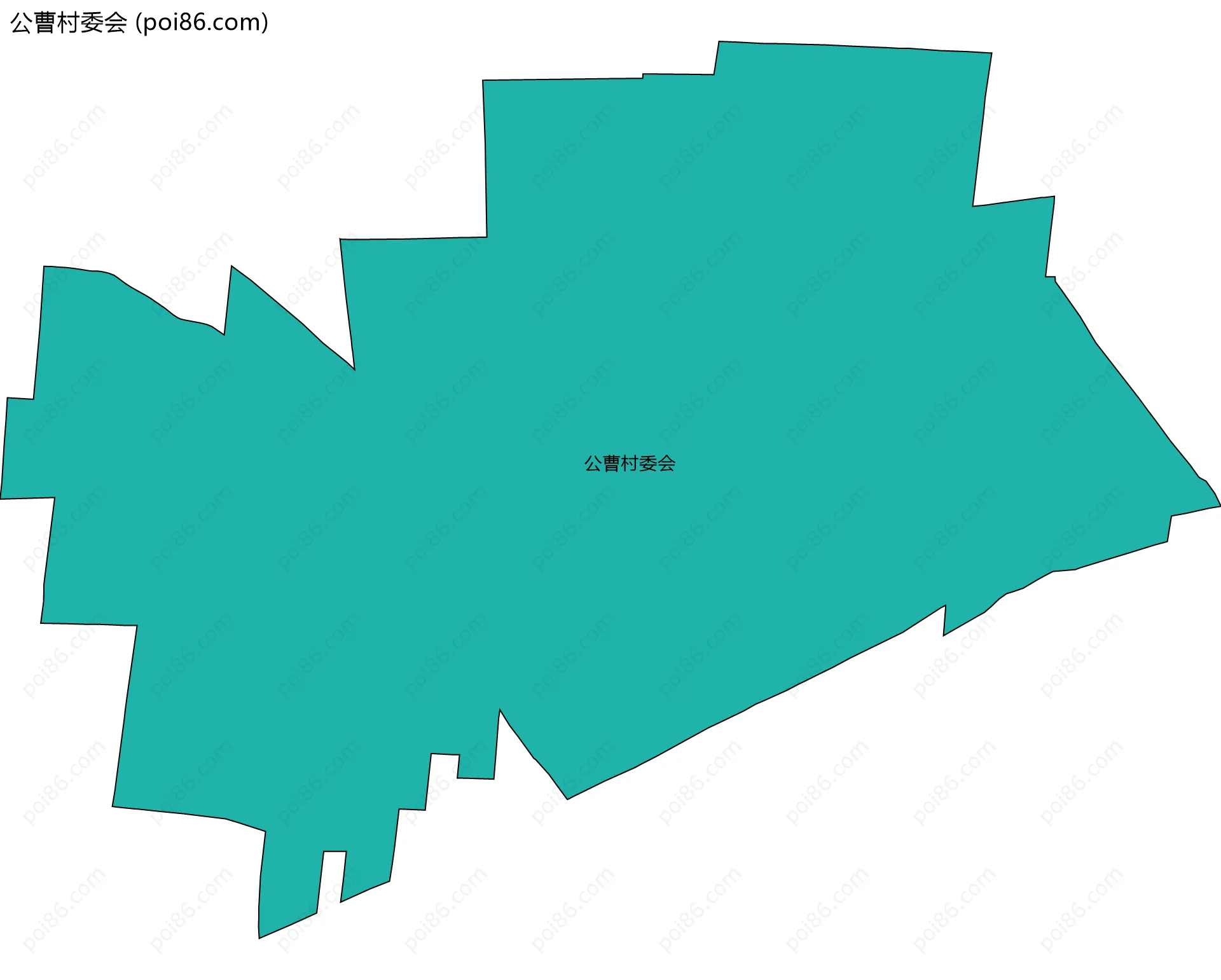 公曹村委会边界地图