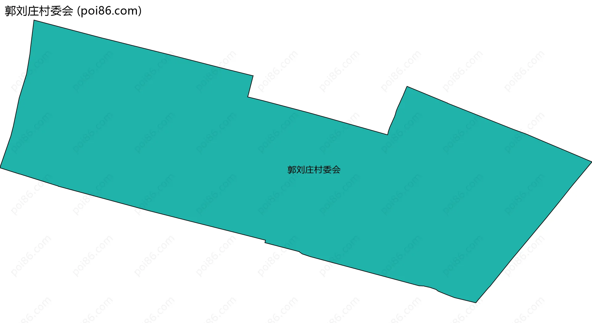 郭刘庄村委会边界地图