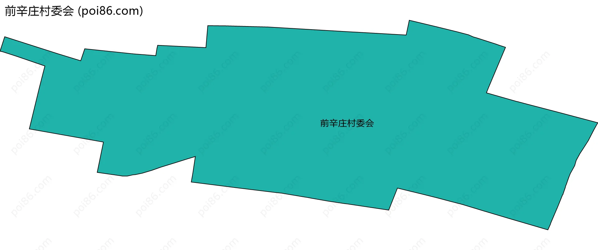 前辛庄村委会边界地图