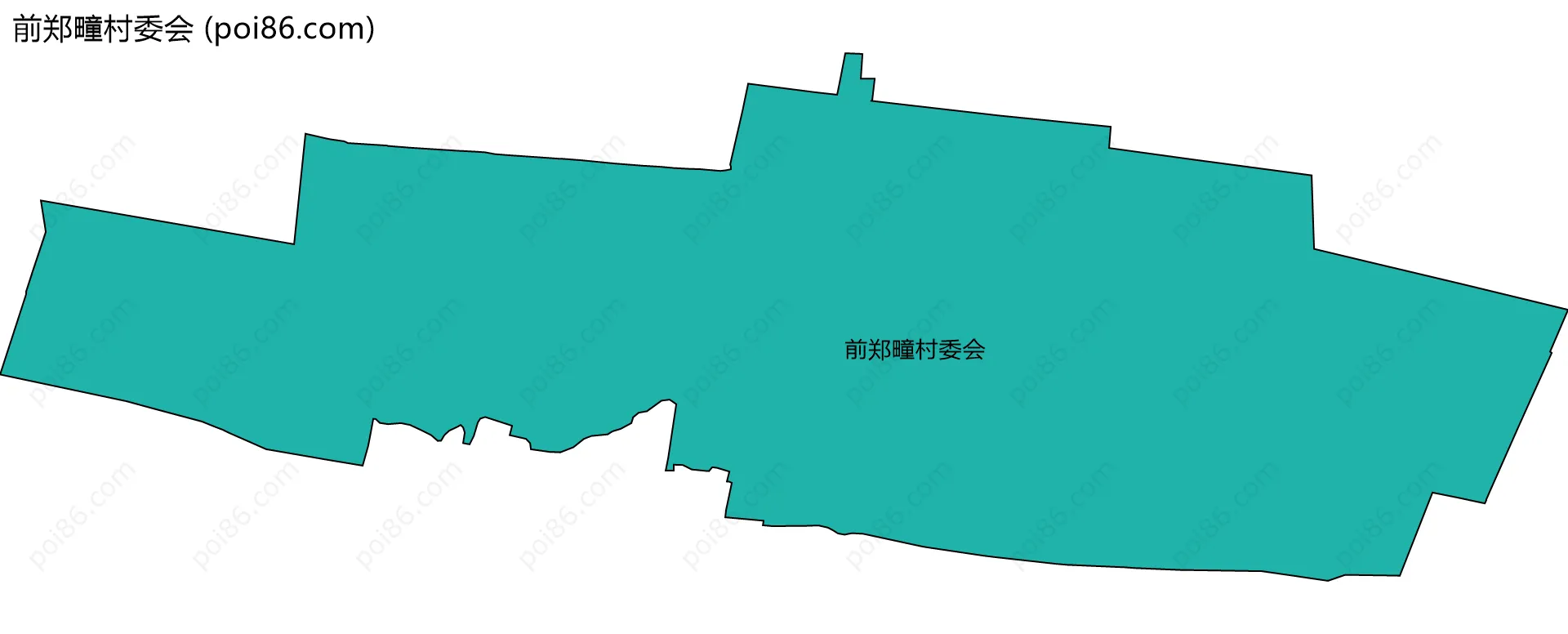 前郑疃村委会边界地图