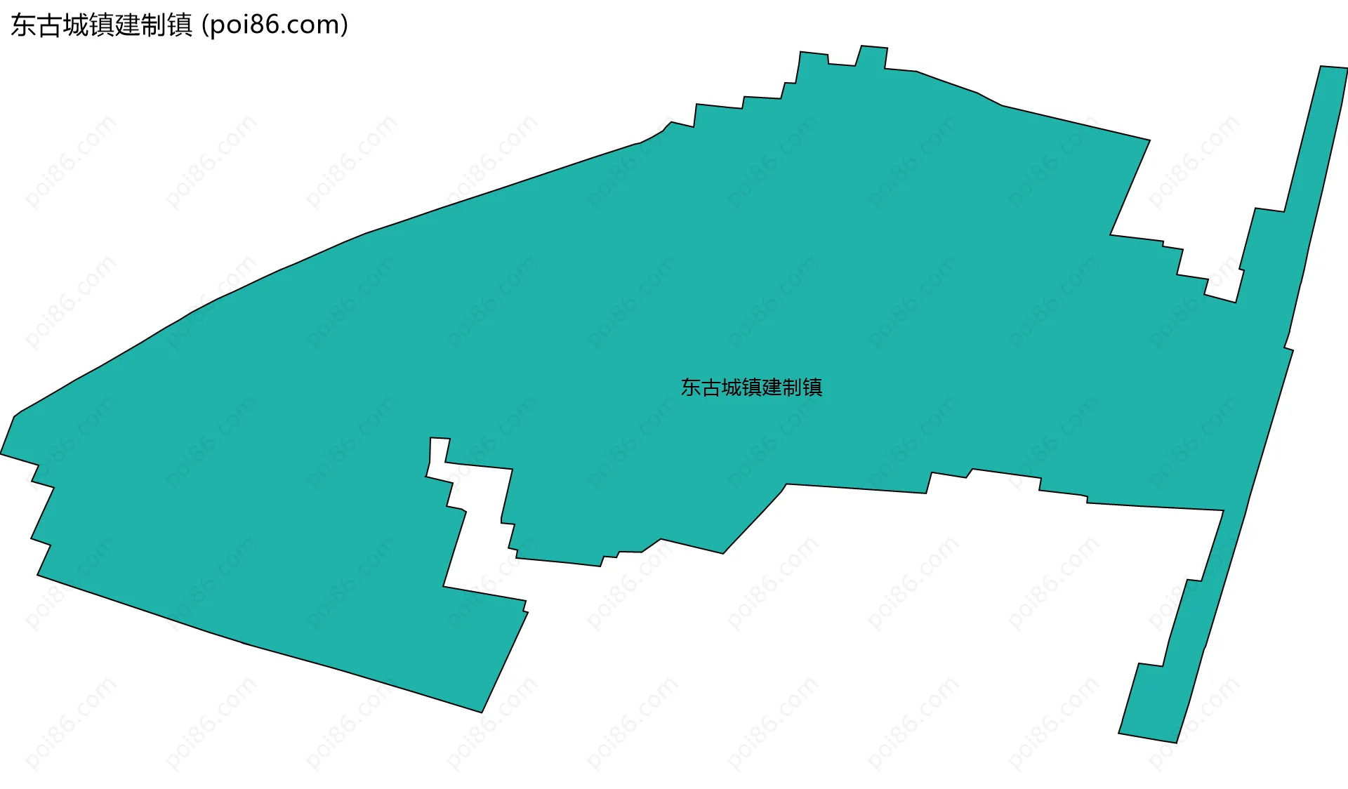 东古城镇建制镇边界地图