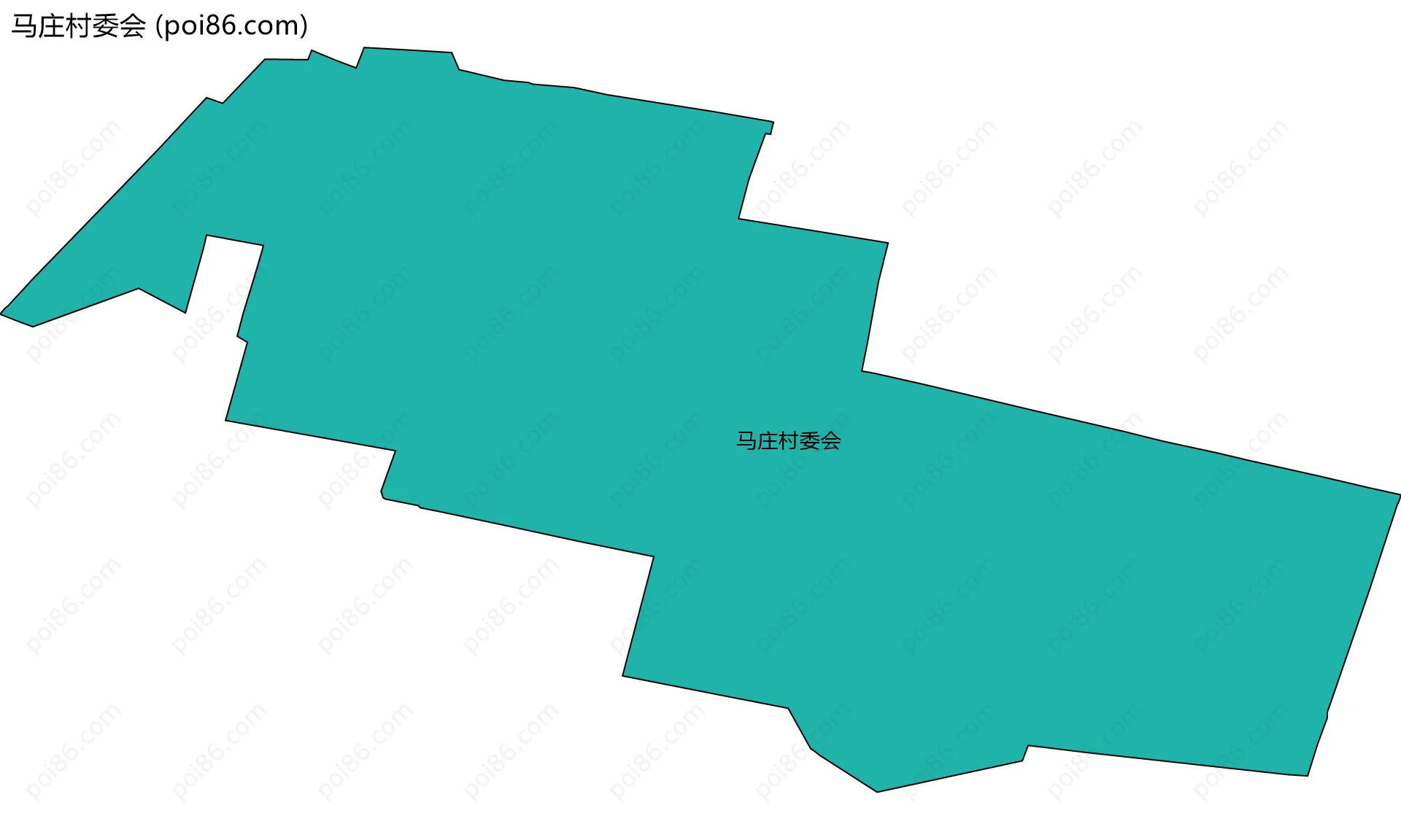 马庄村委会边界地图