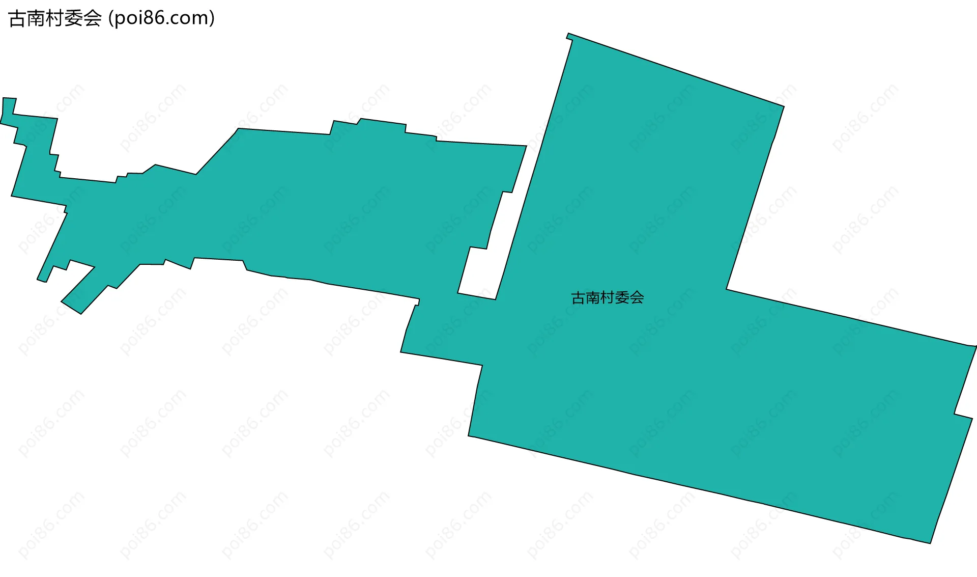 古南村委会边界地图