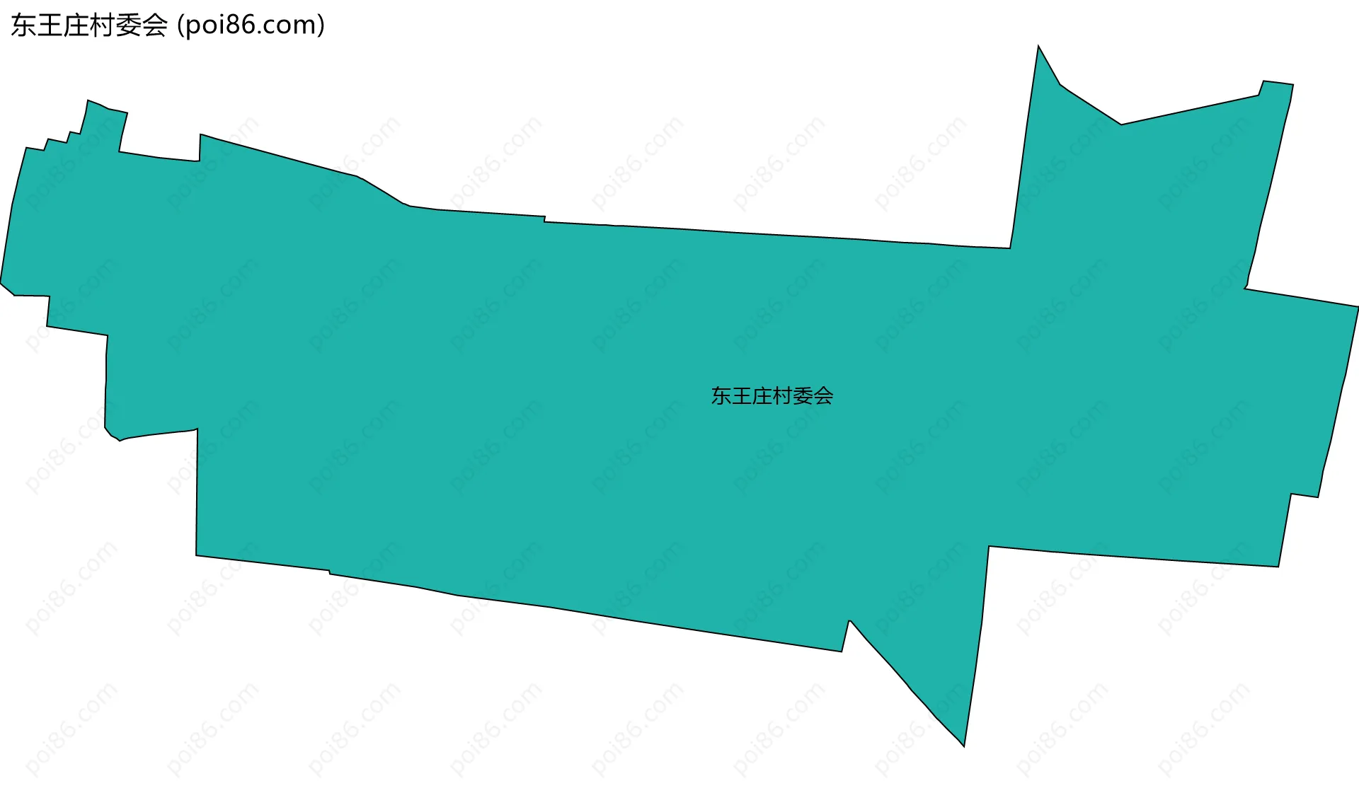 东王庄村委会边界地图
