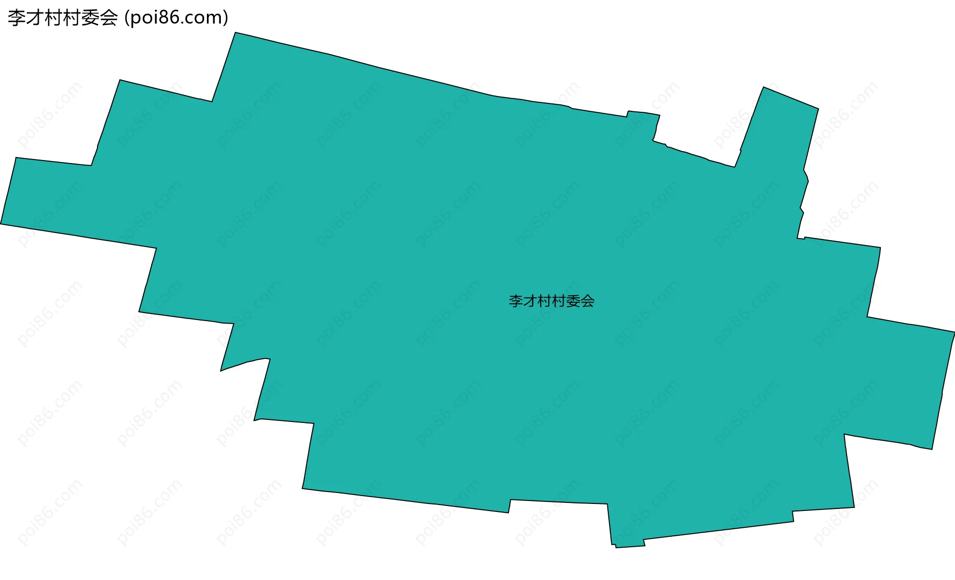 李才村村委会边界地图
