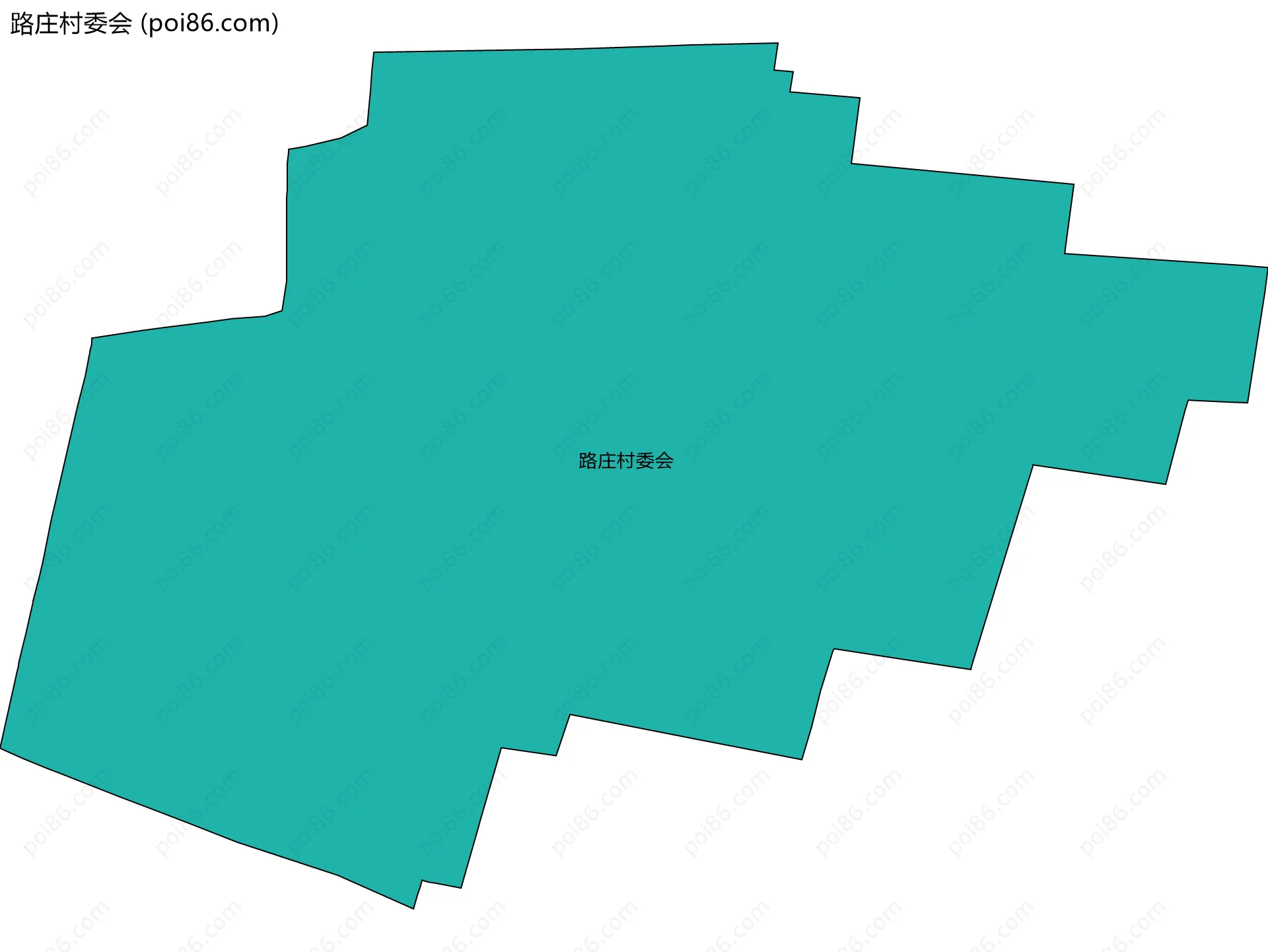 路庄村委会边界地图