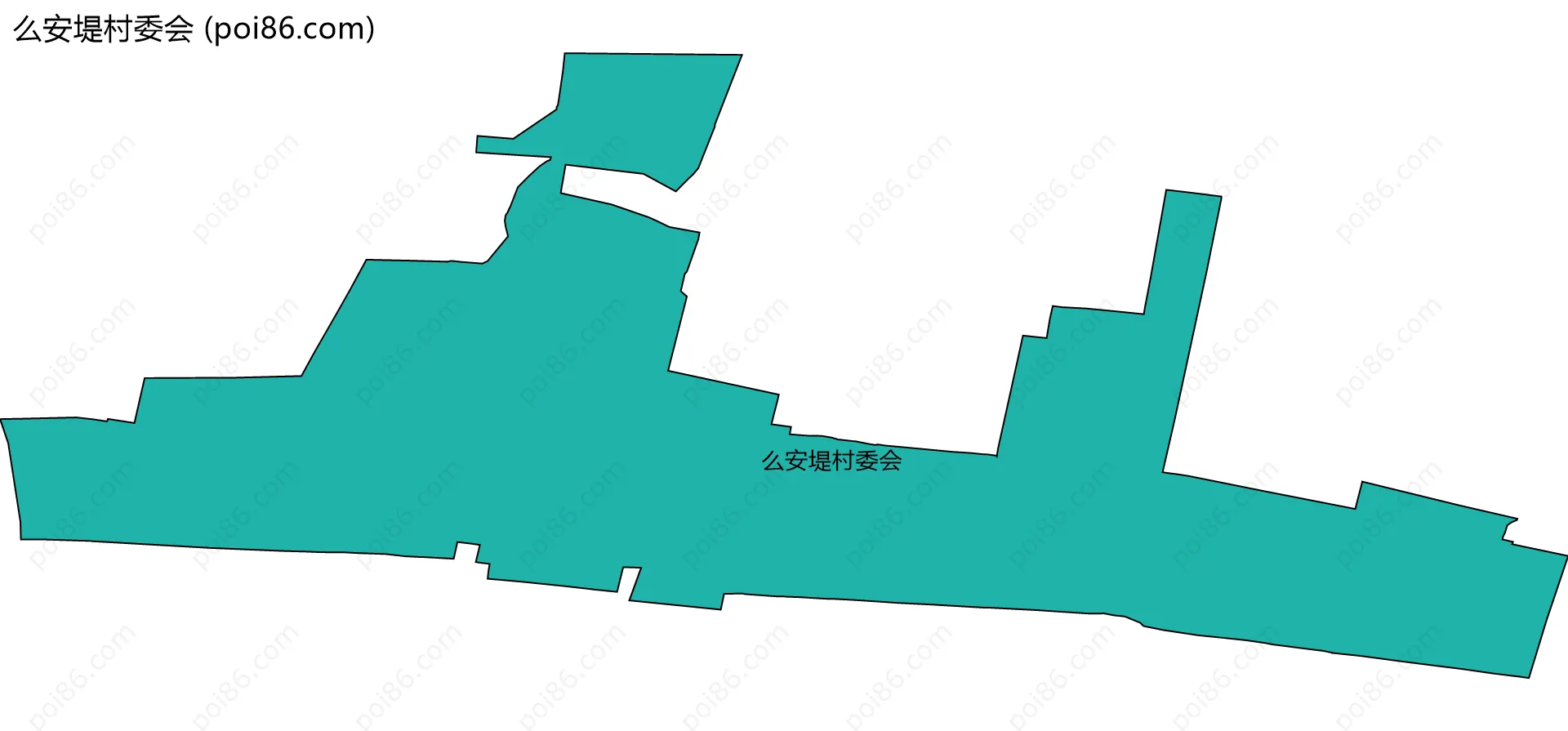 么安堤村委会边界地图
