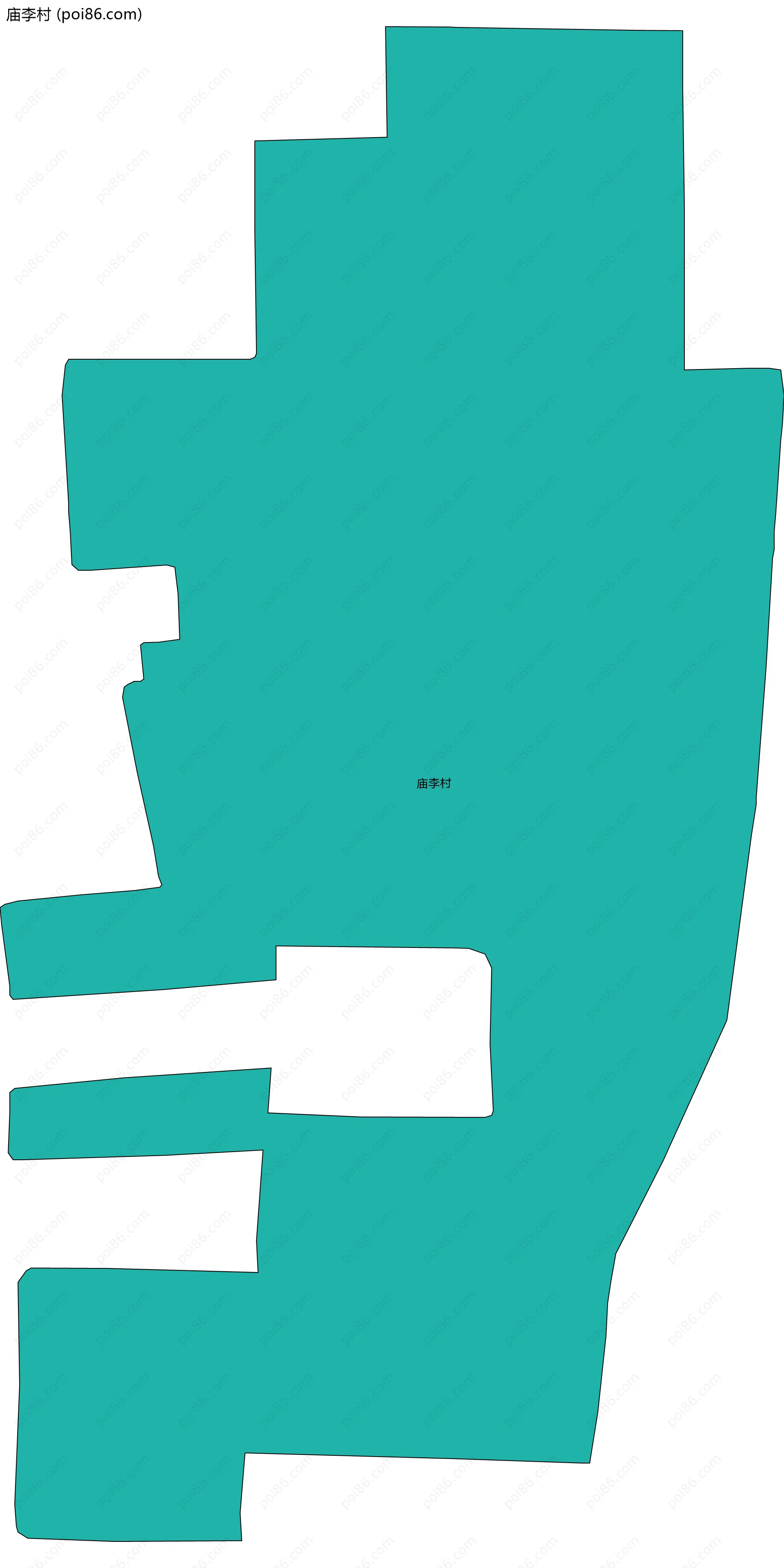 庙李村边界地图