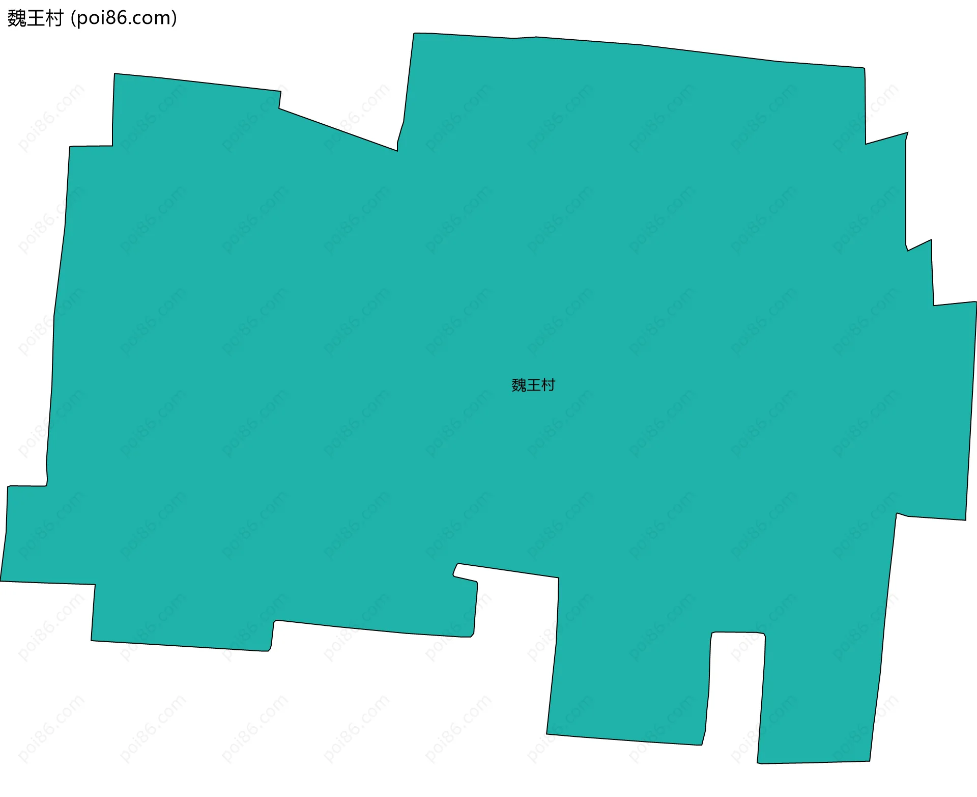 魏王村边界地图