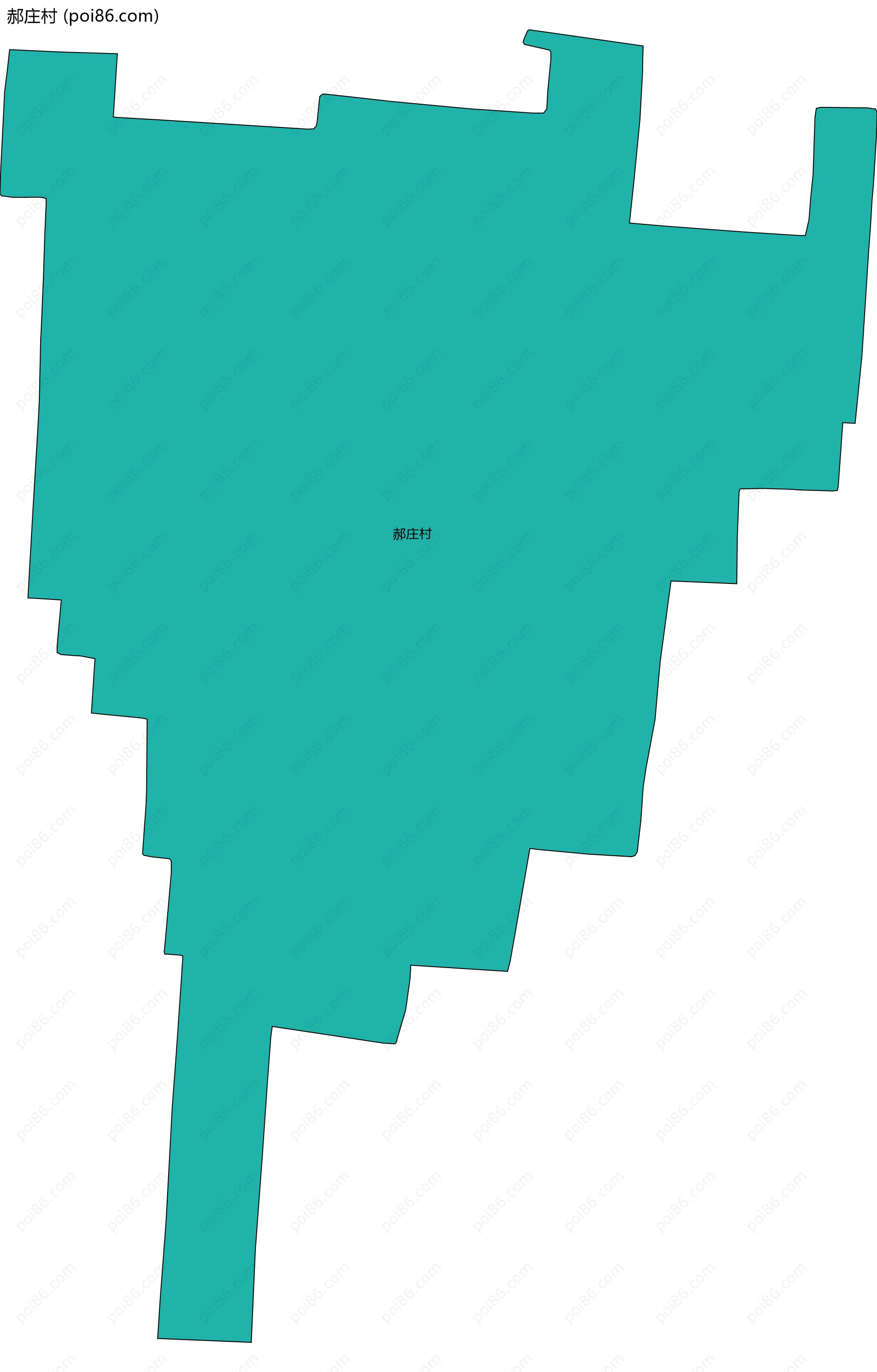 郝庄村边界地图