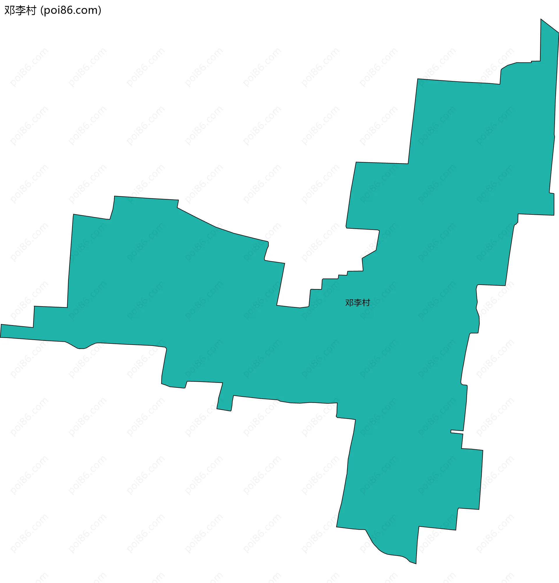 邓李村边界地图