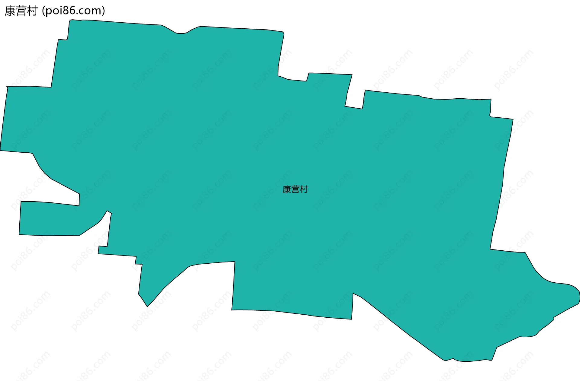 康营村边界地图
