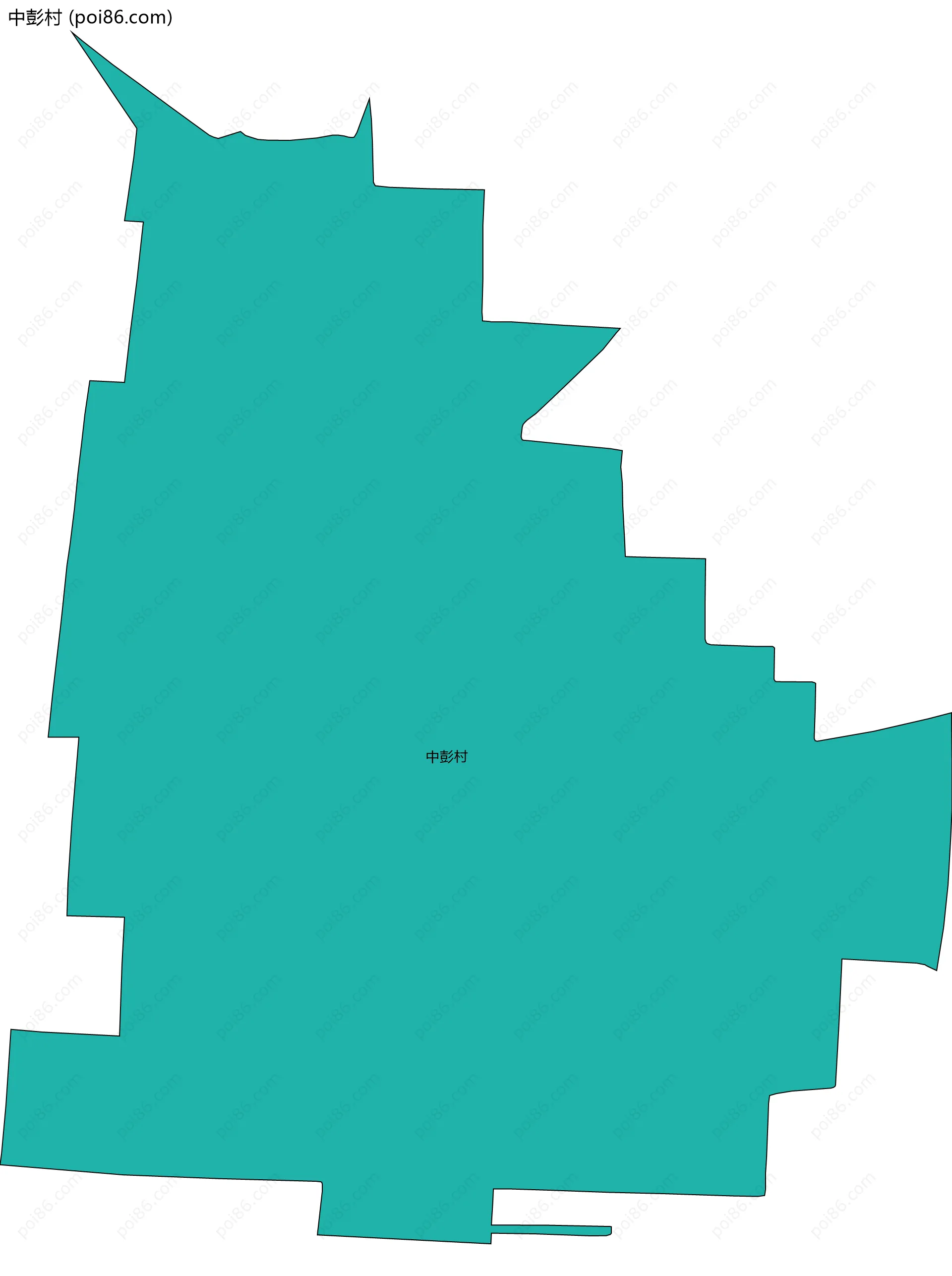 中彭村边界地图