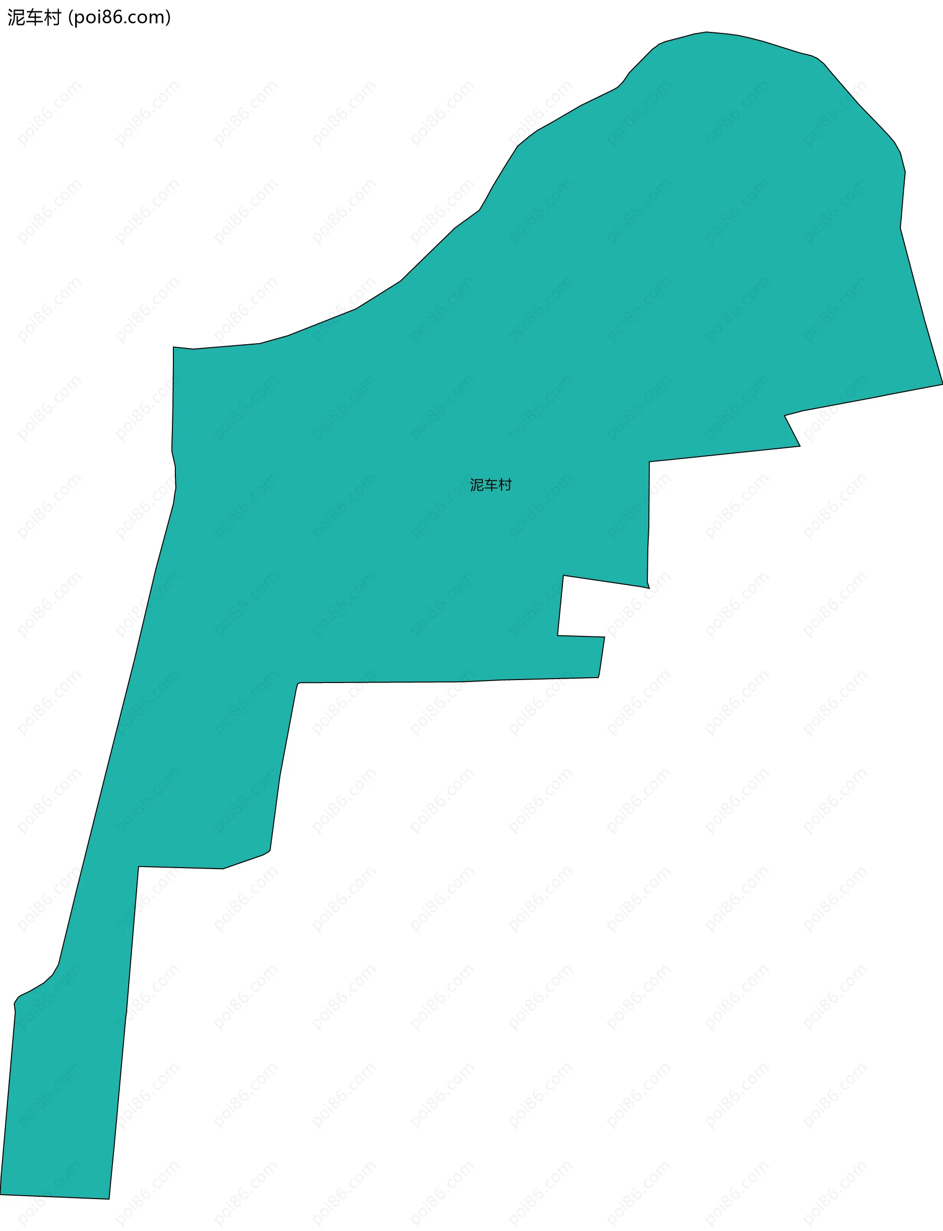 泥车村边界地图