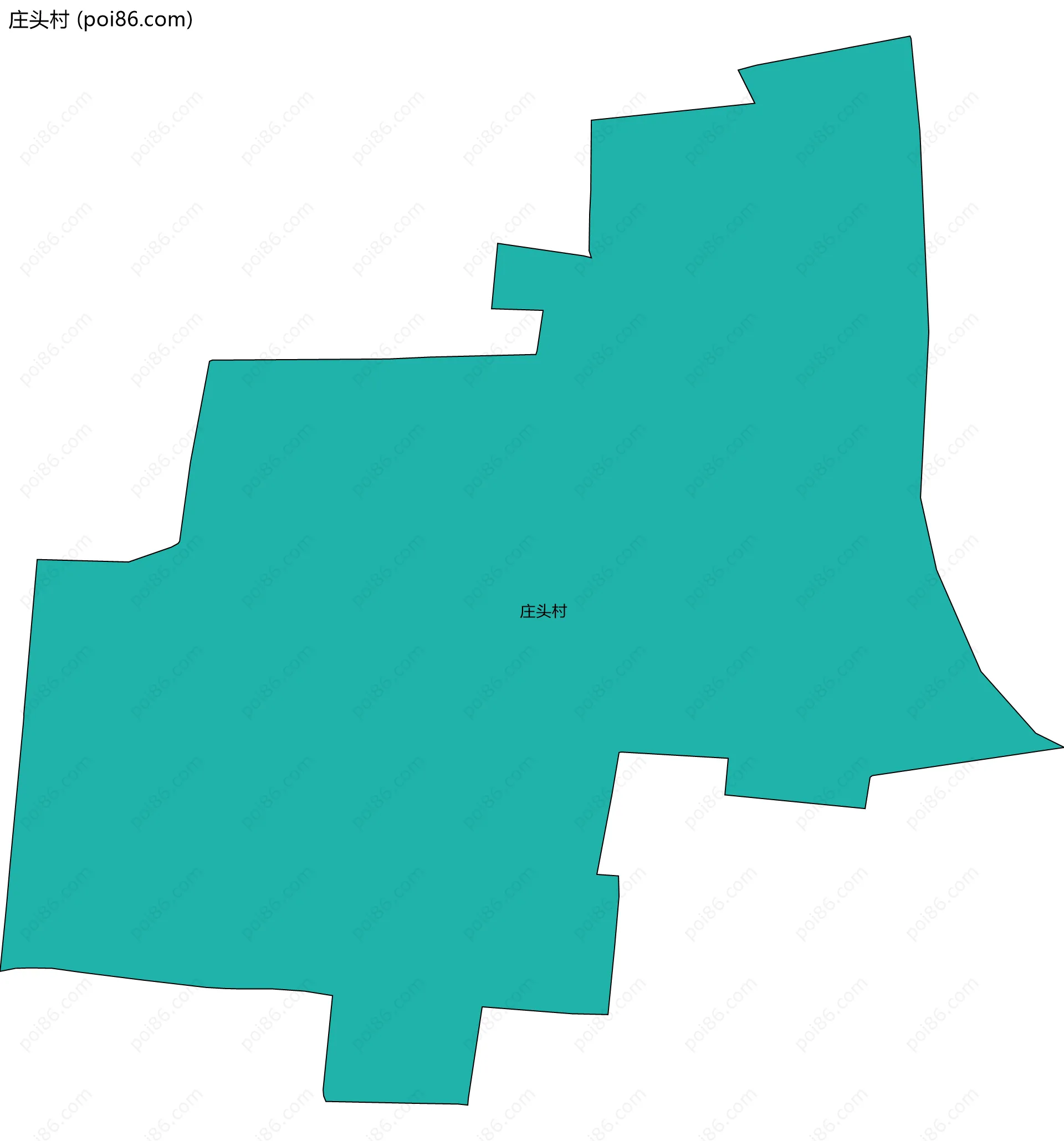 庄头村边界地图