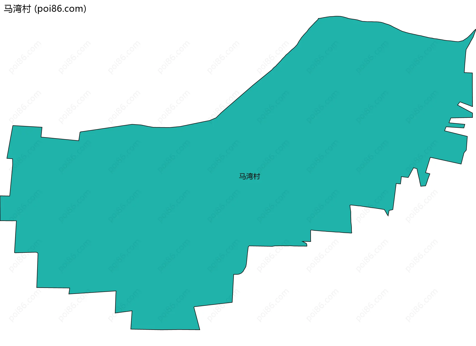 马湾村边界地图