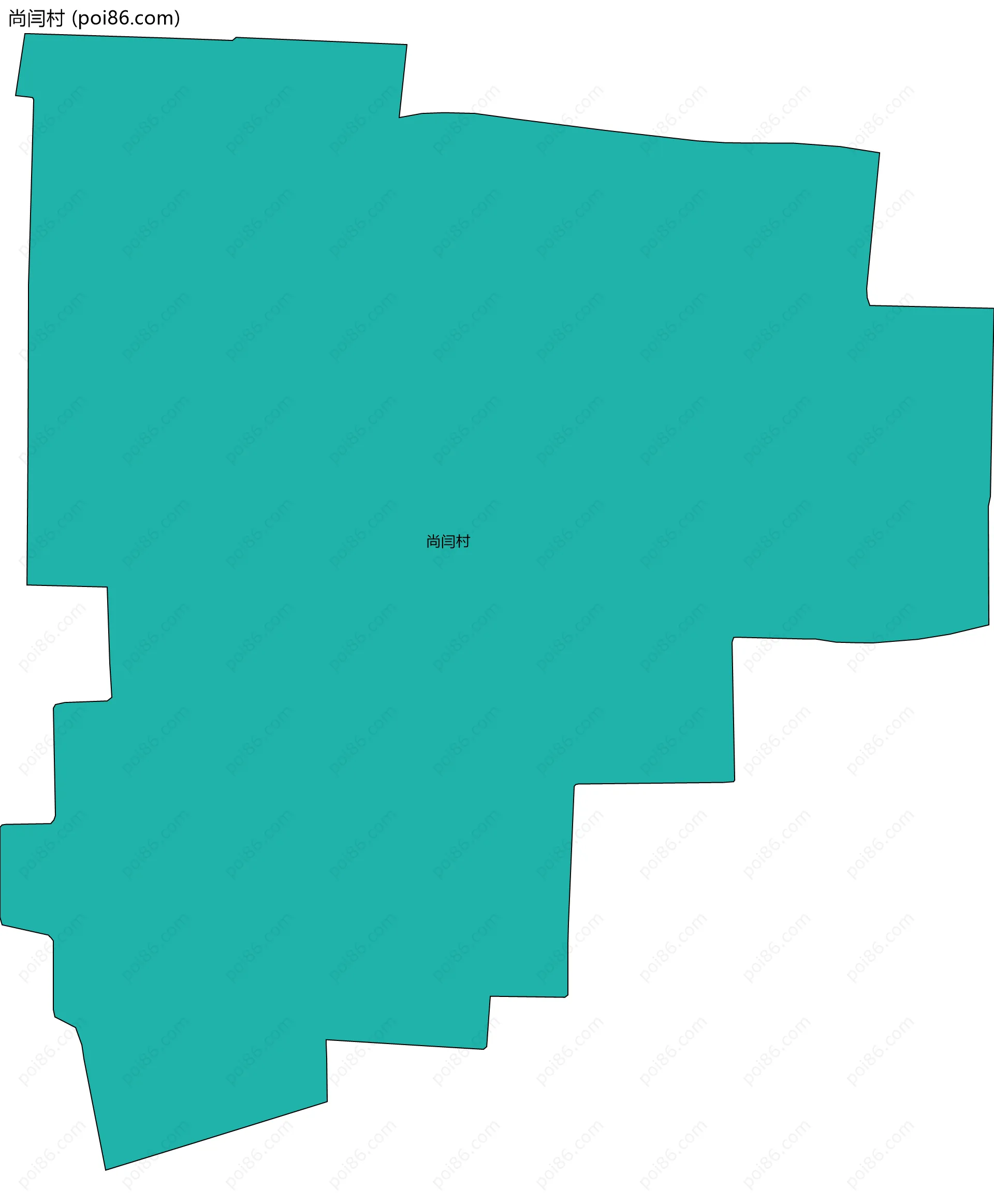 尚闫村边界地图