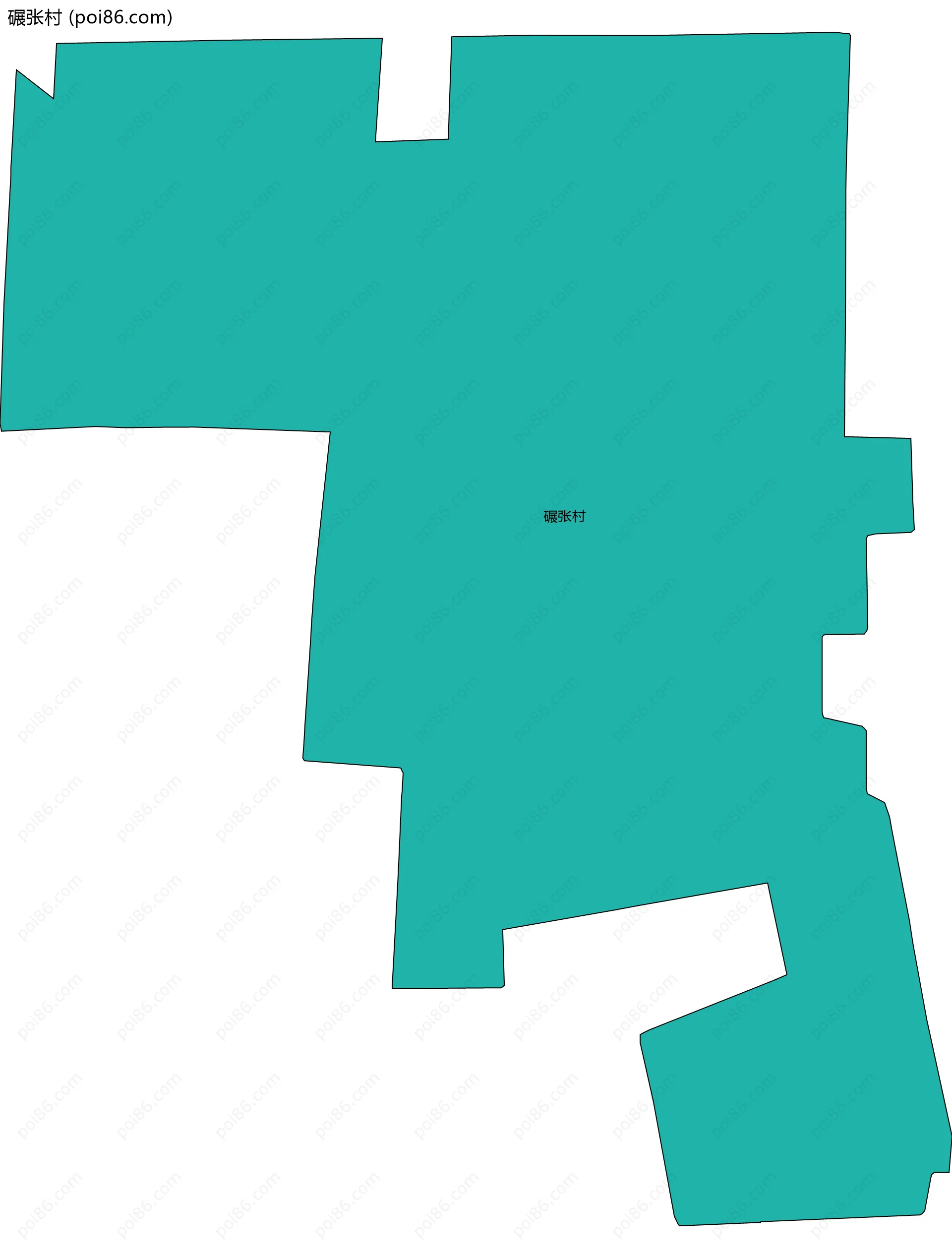 碾张村边界地图