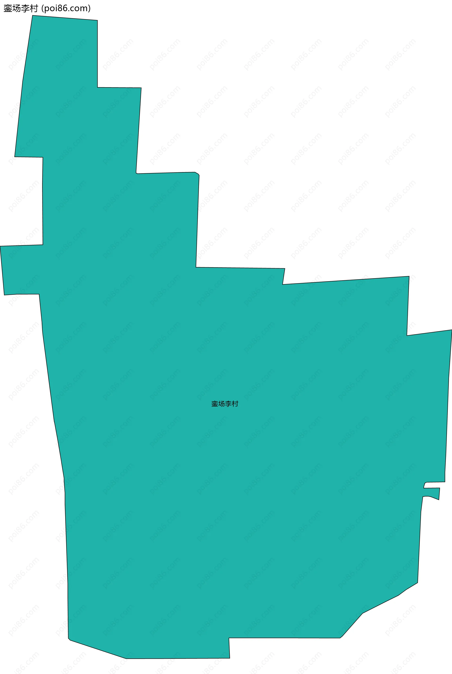 銮场李村边界地图