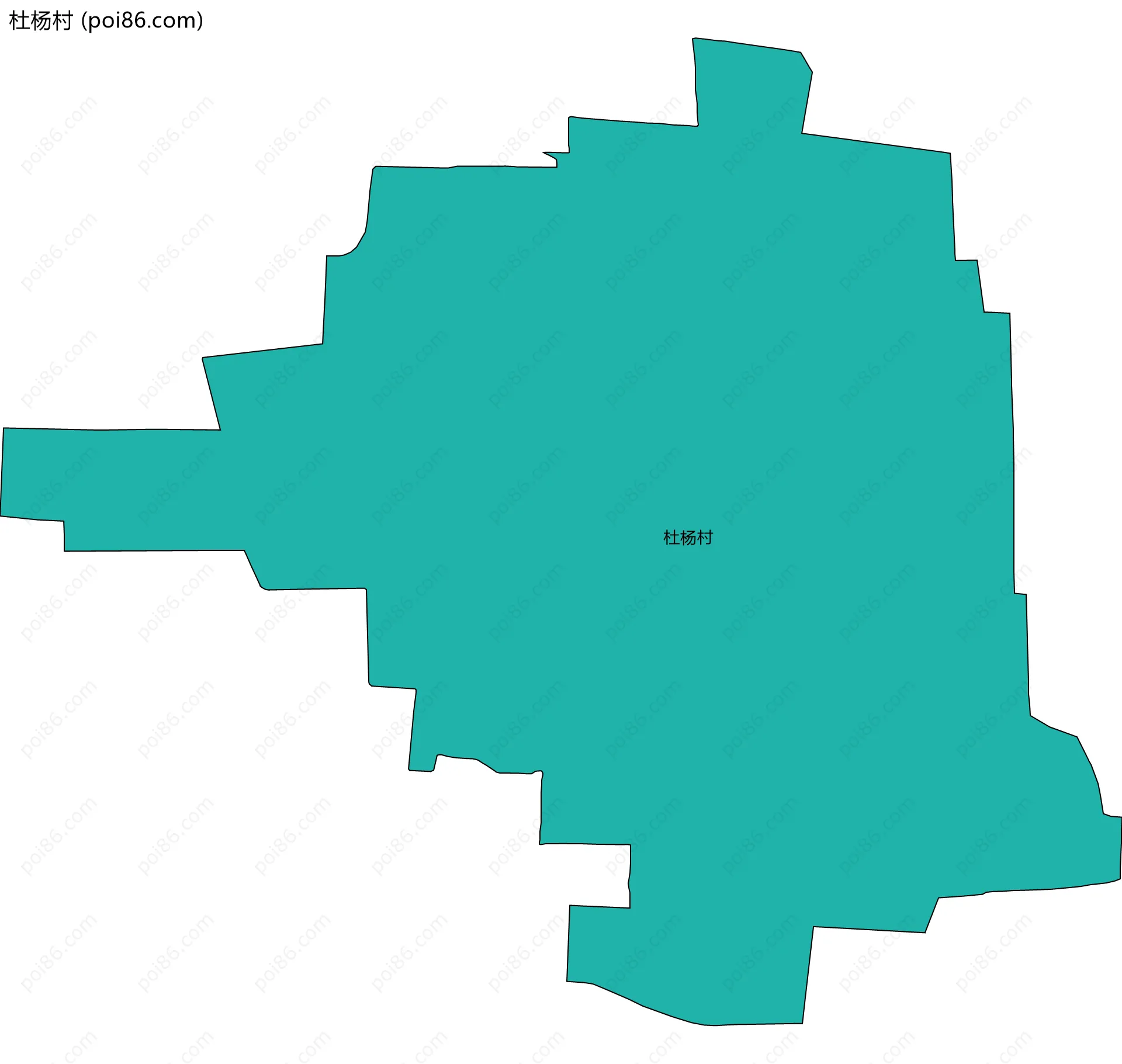 杜杨村边界地图