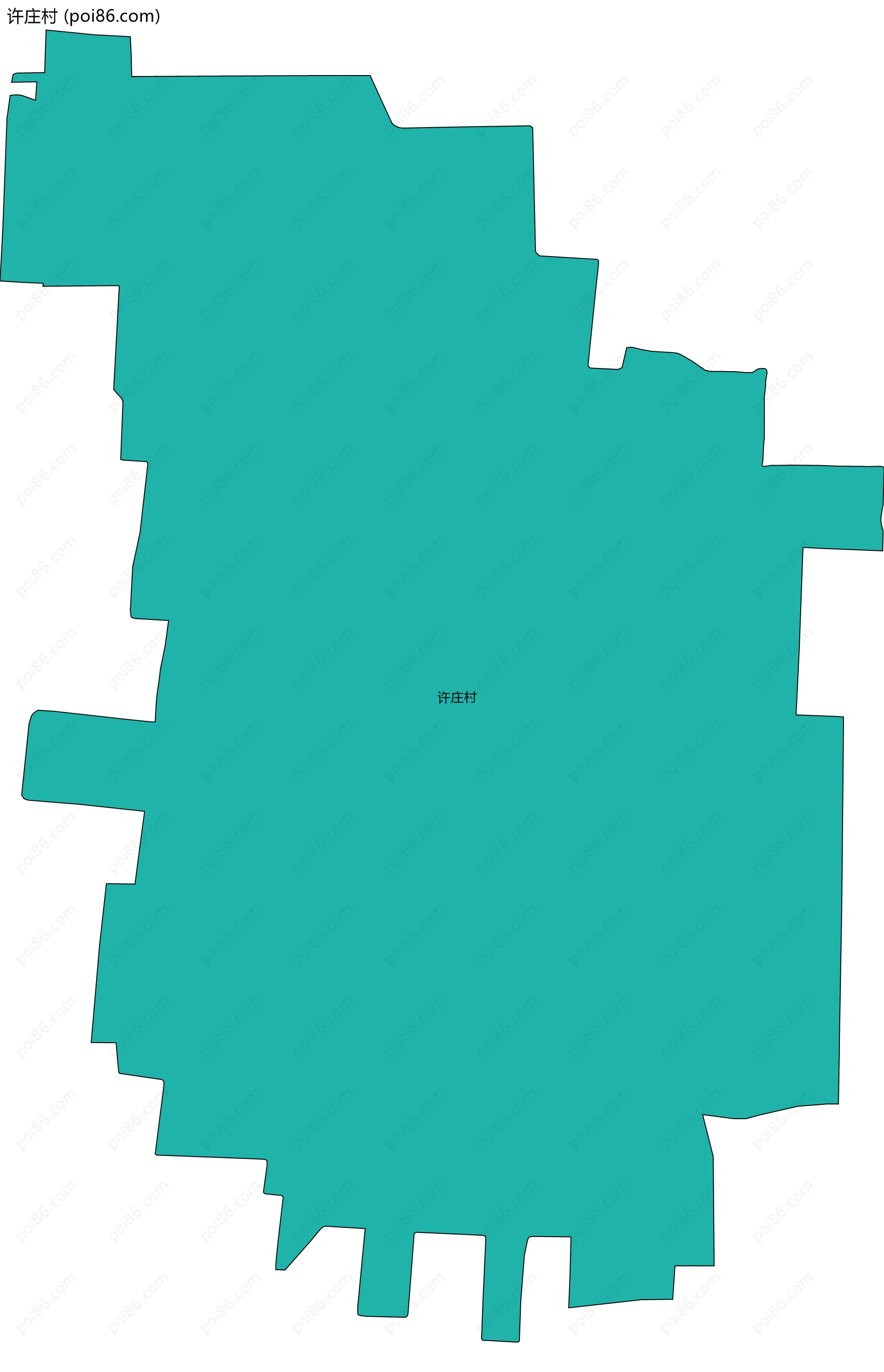 许庄村边界地图