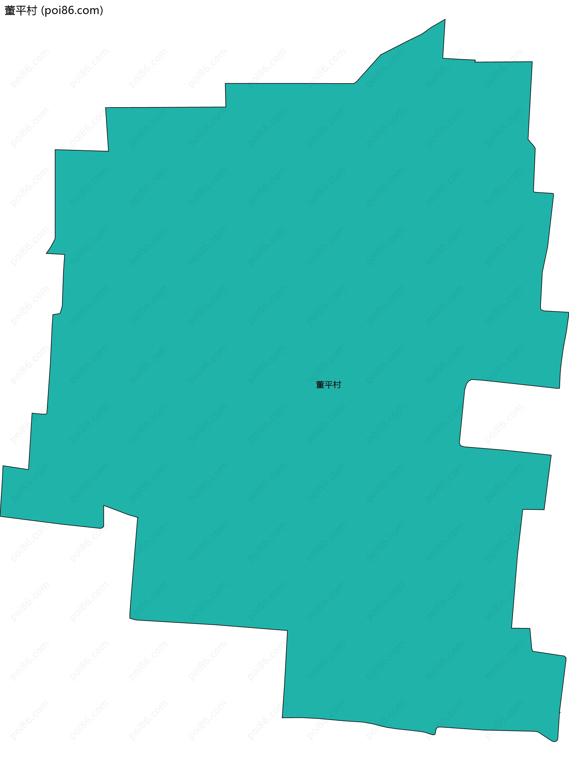 董平村边界地图