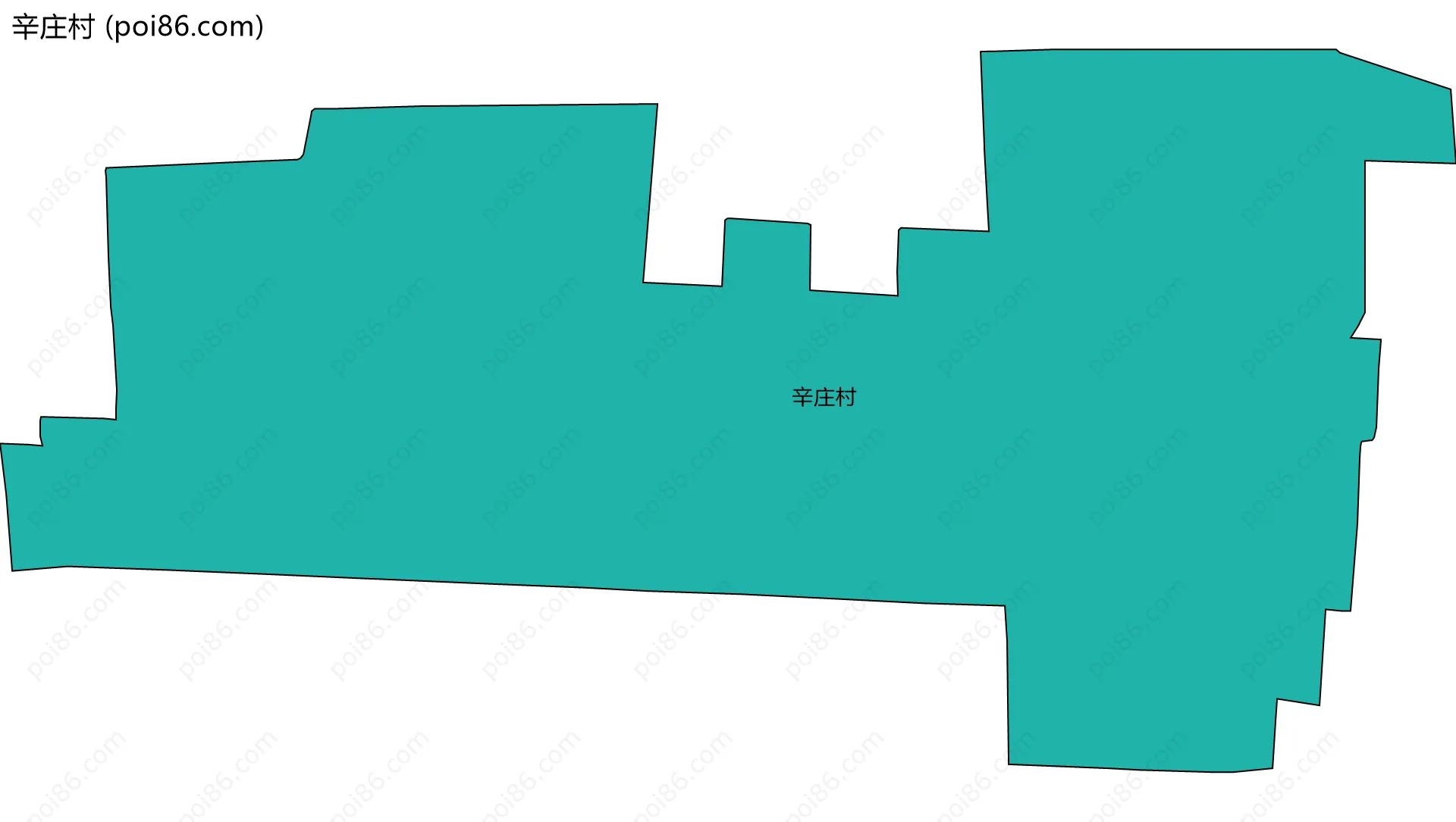 辛庄村边界地图