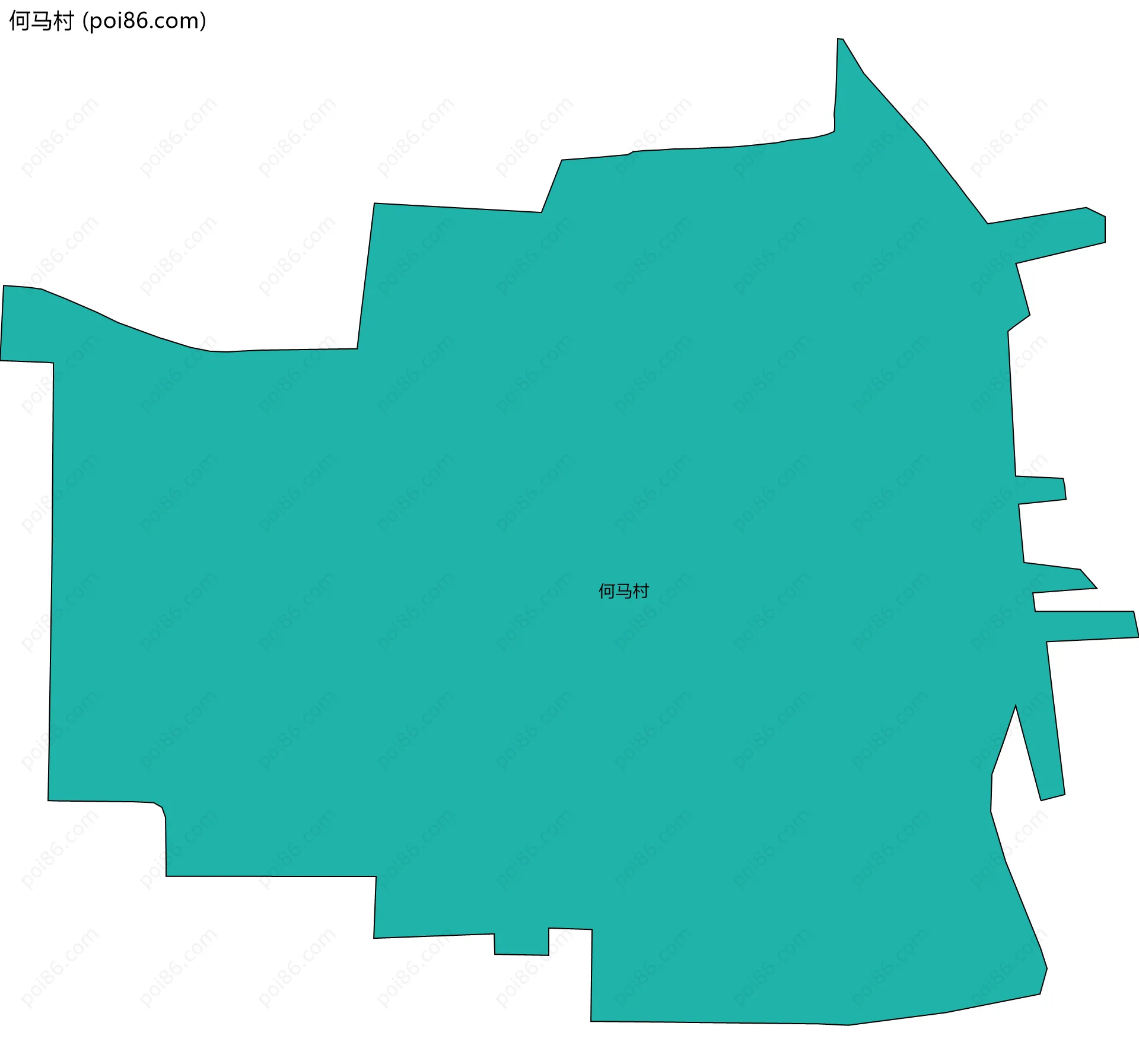 何马村边界地图