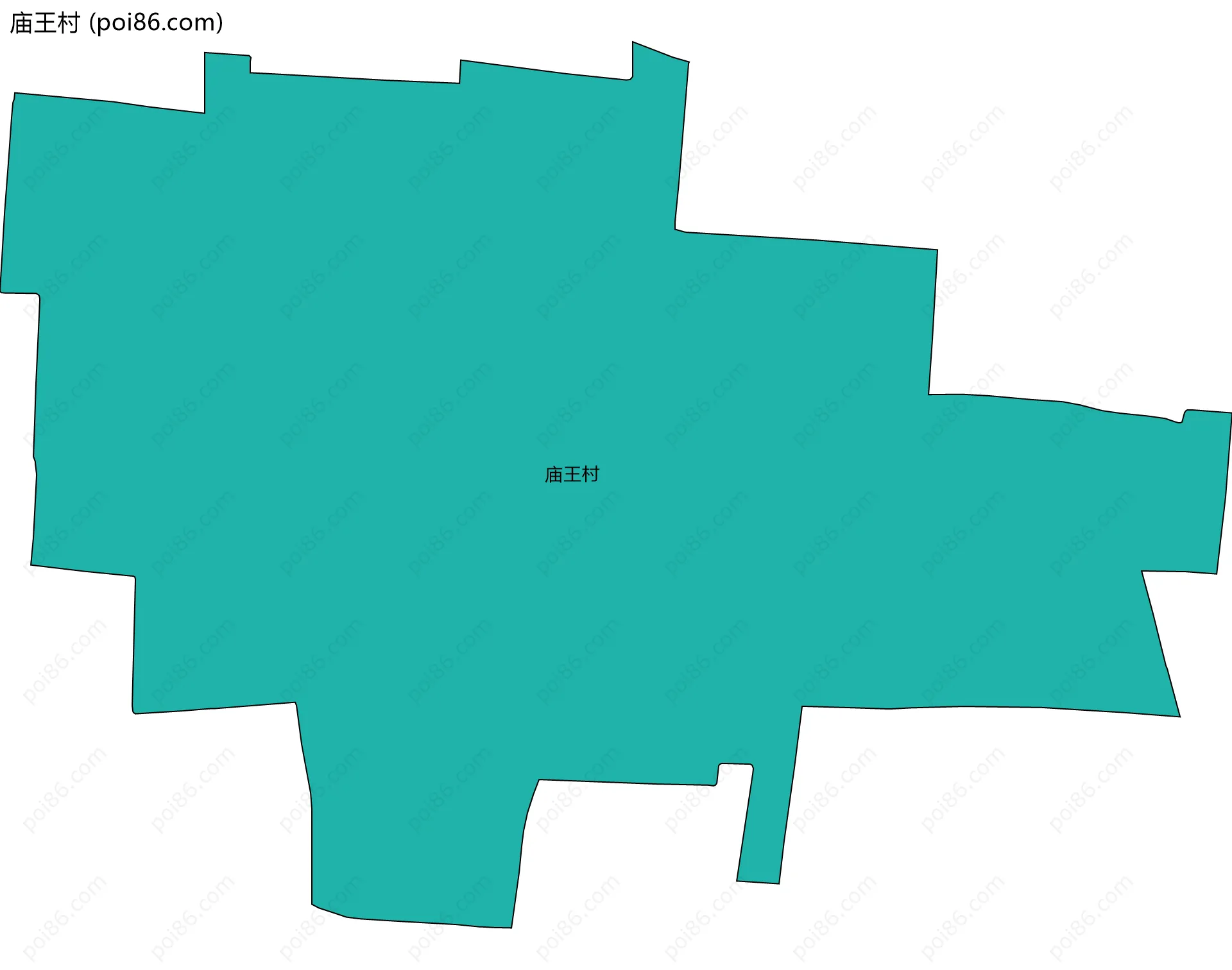 庙王村边界地图