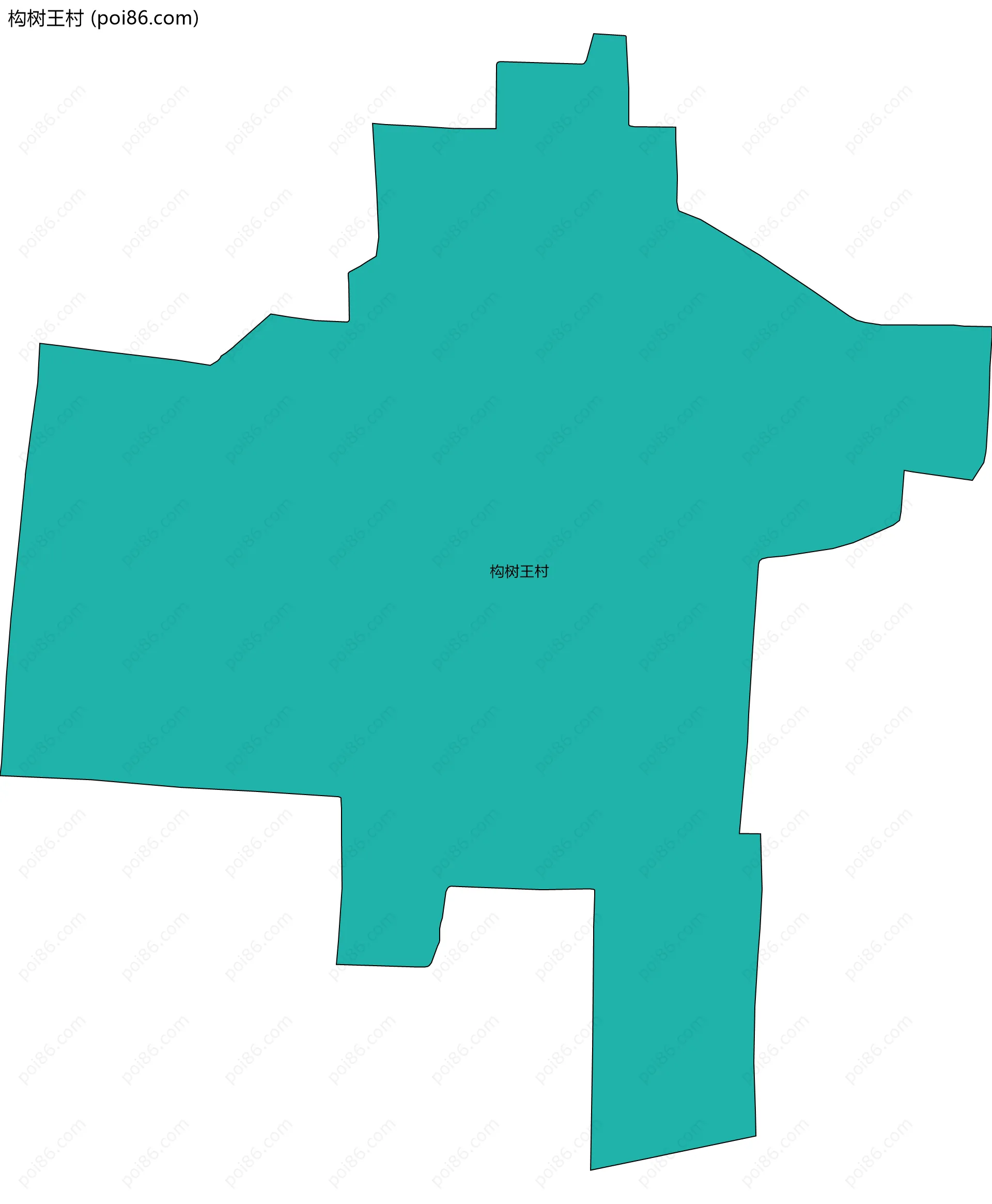 构树王村边界地图