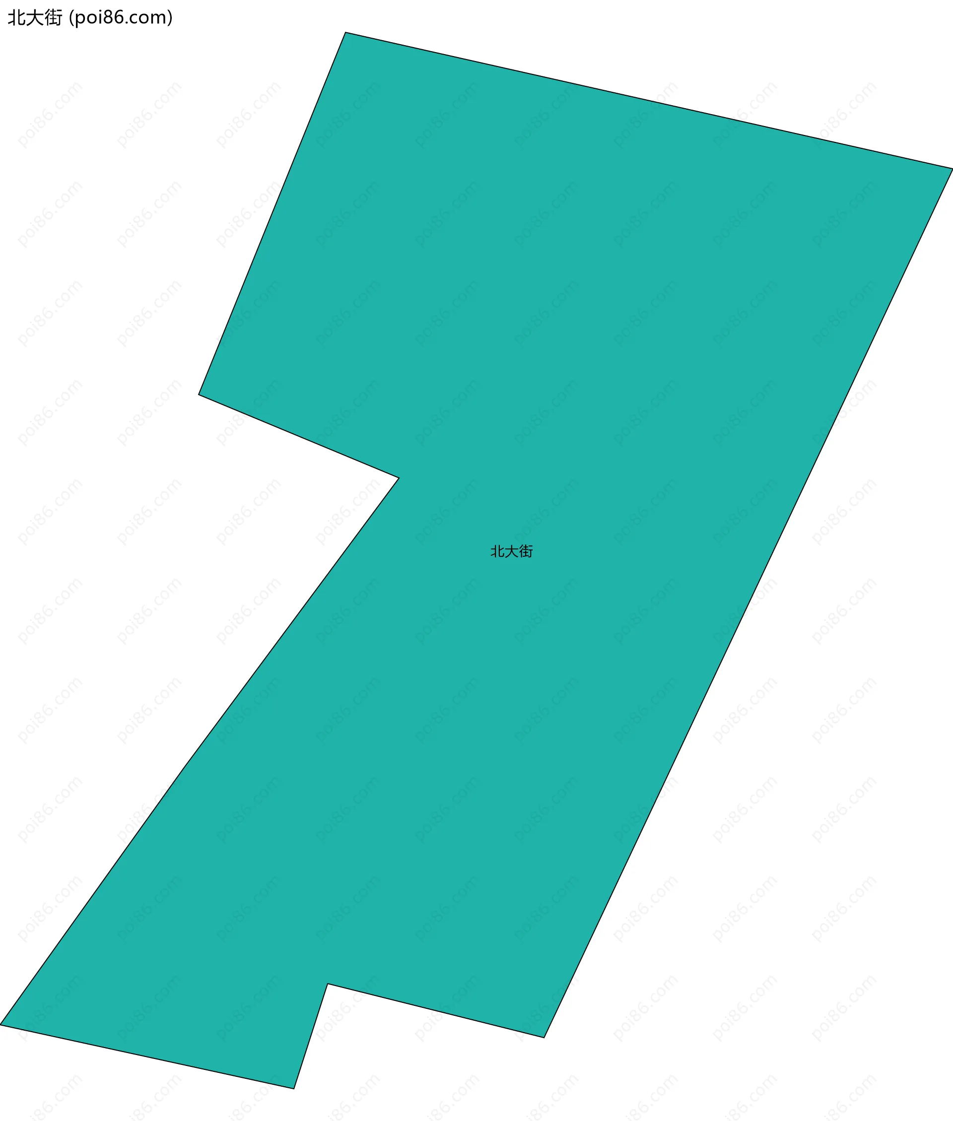 北大街边界地图