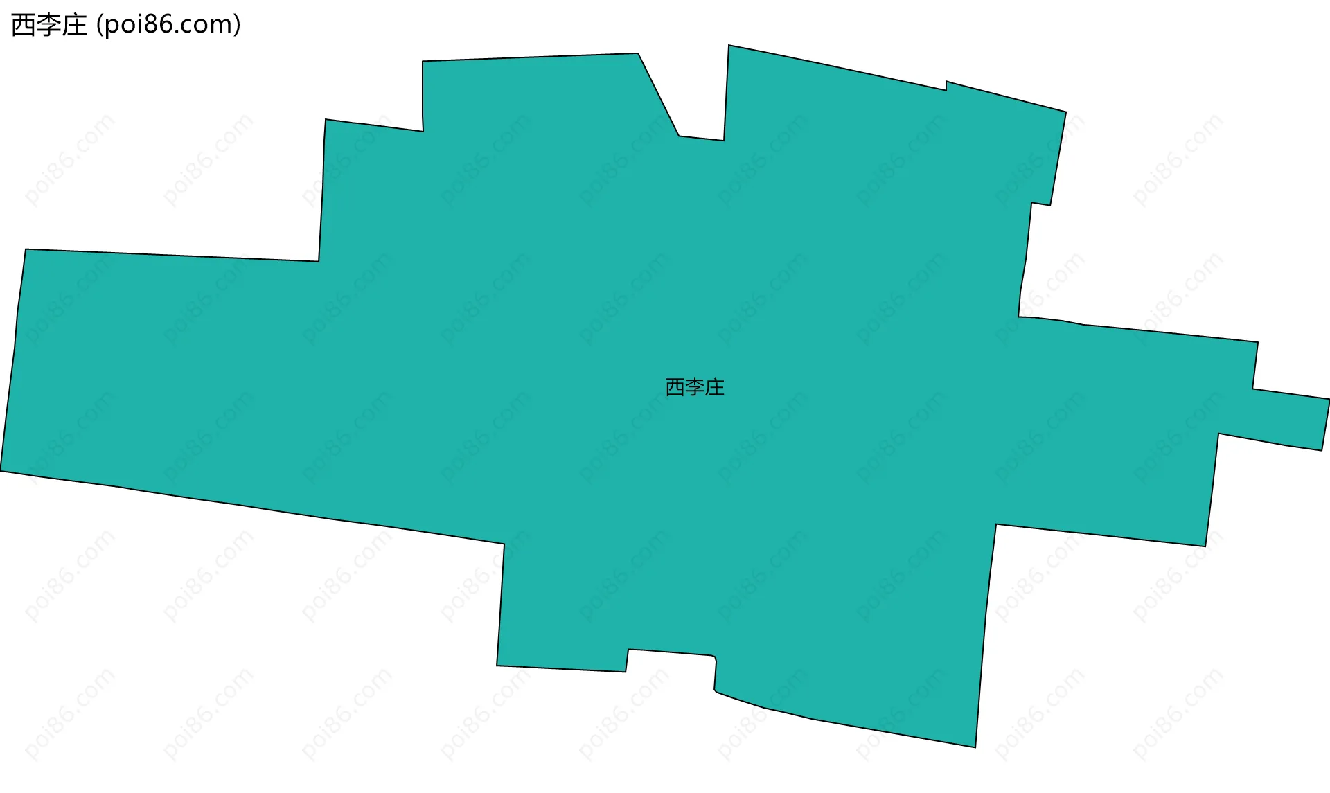 西李庄边界地图
