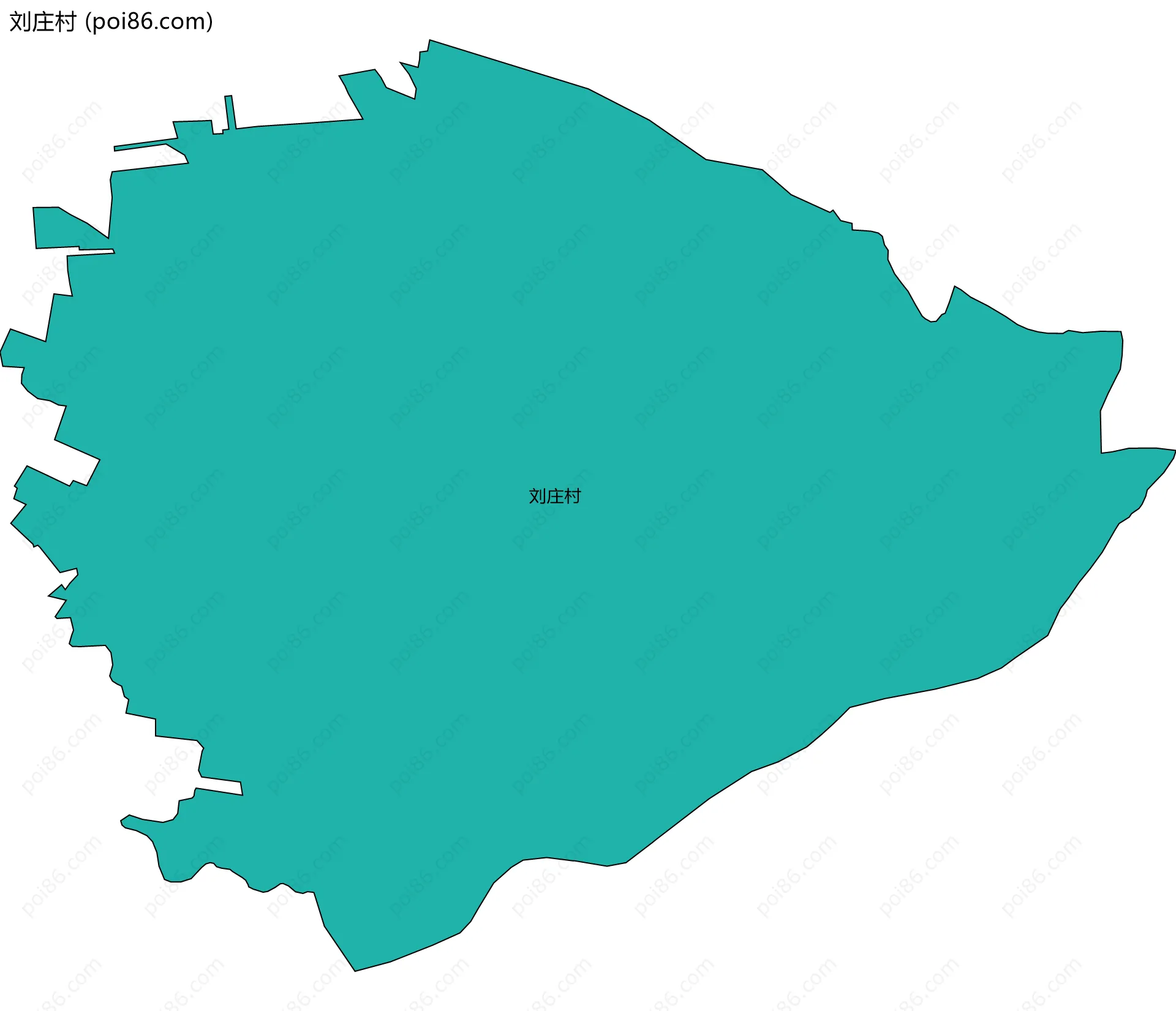 刘庄村边界地图
