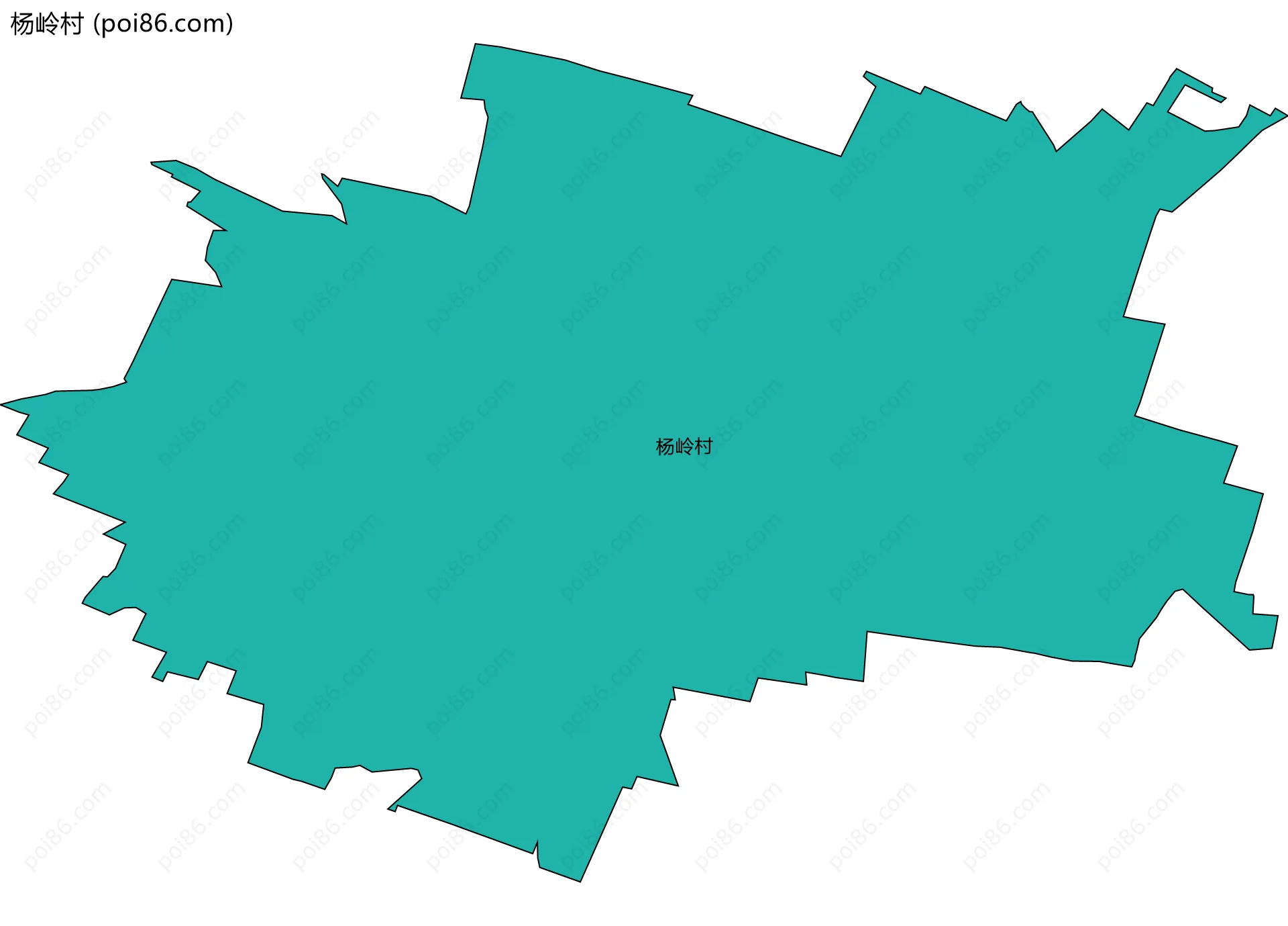杨岭村边界地图