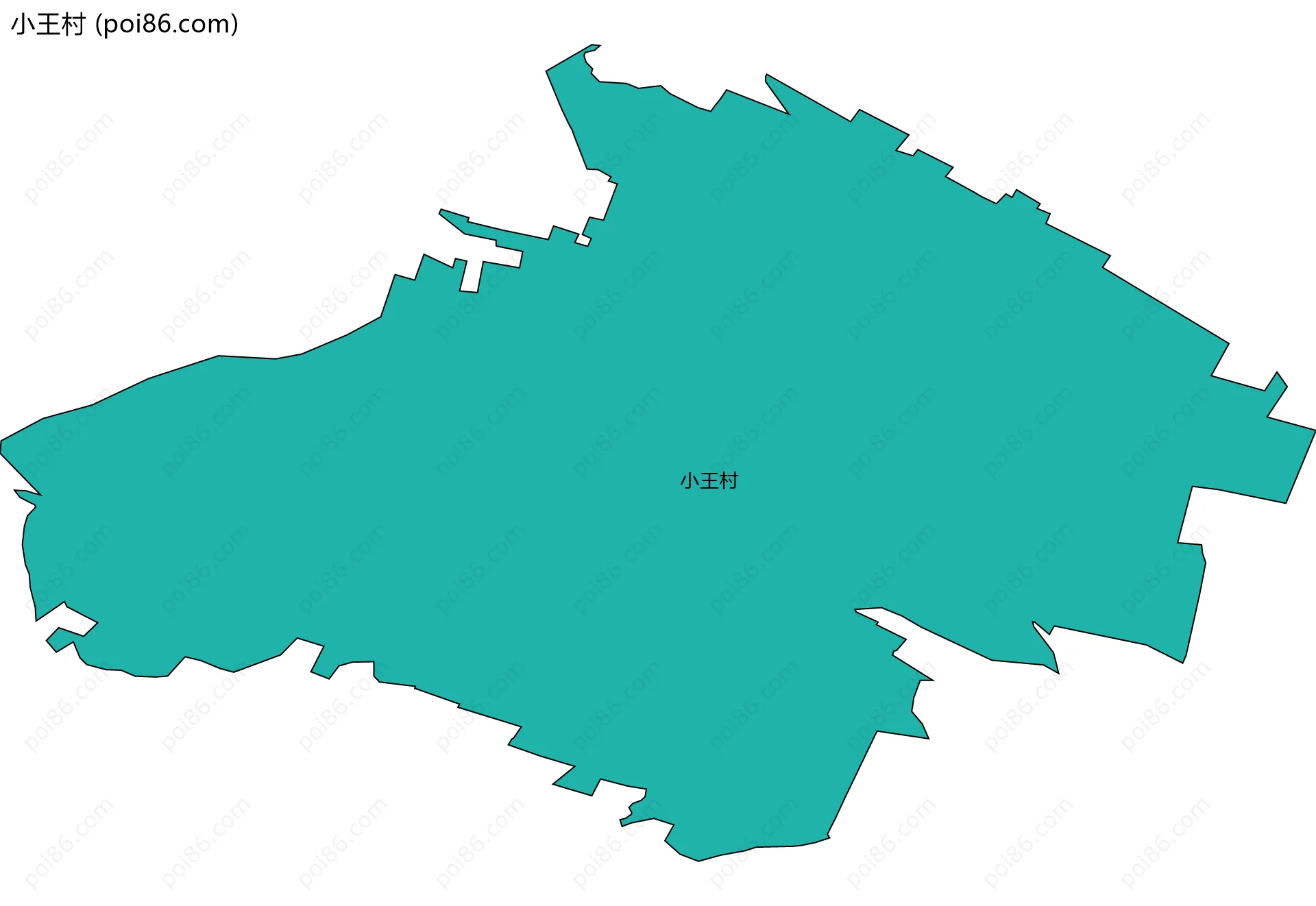 小王村边界地图