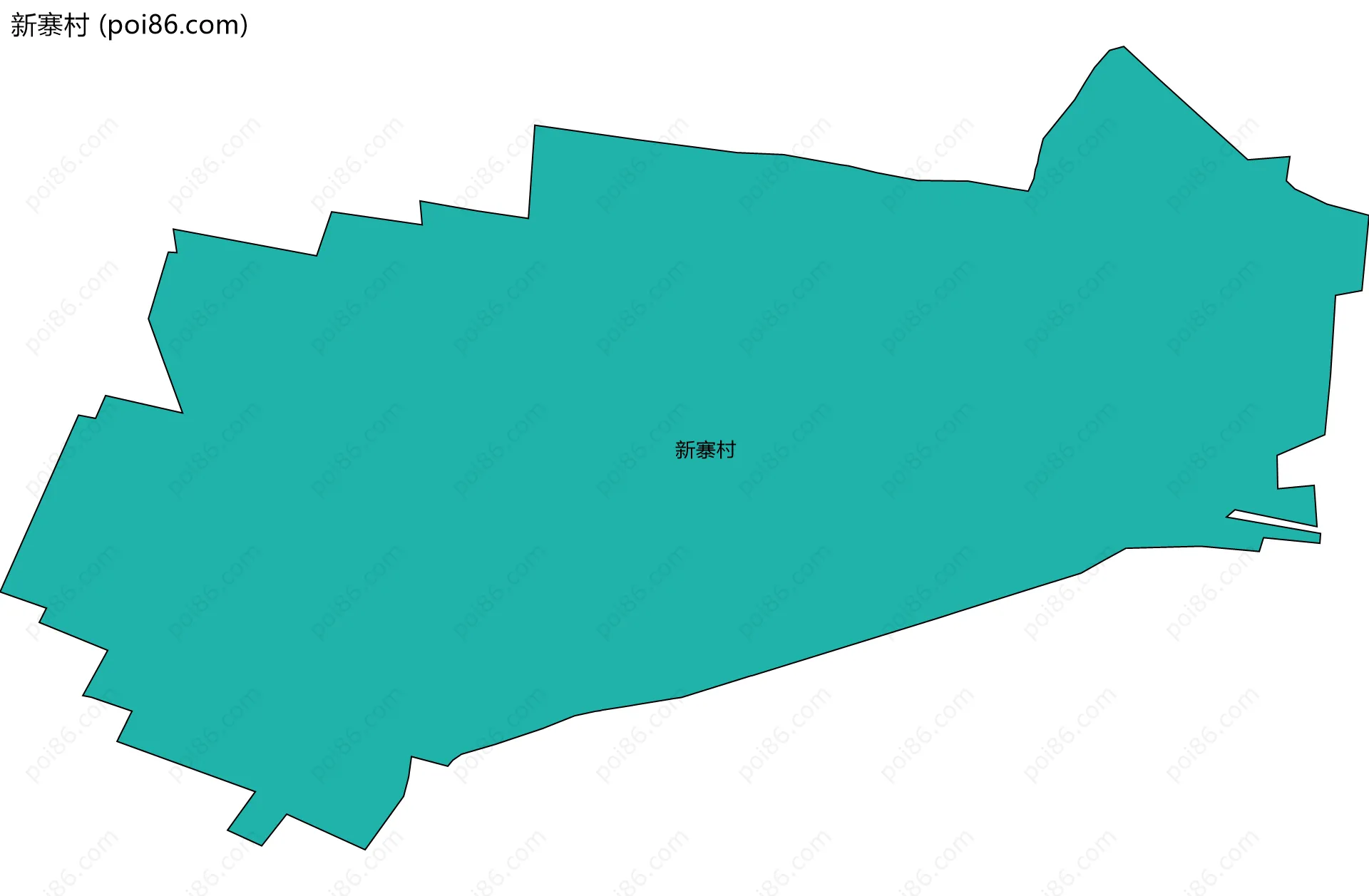 新寨村边界地图