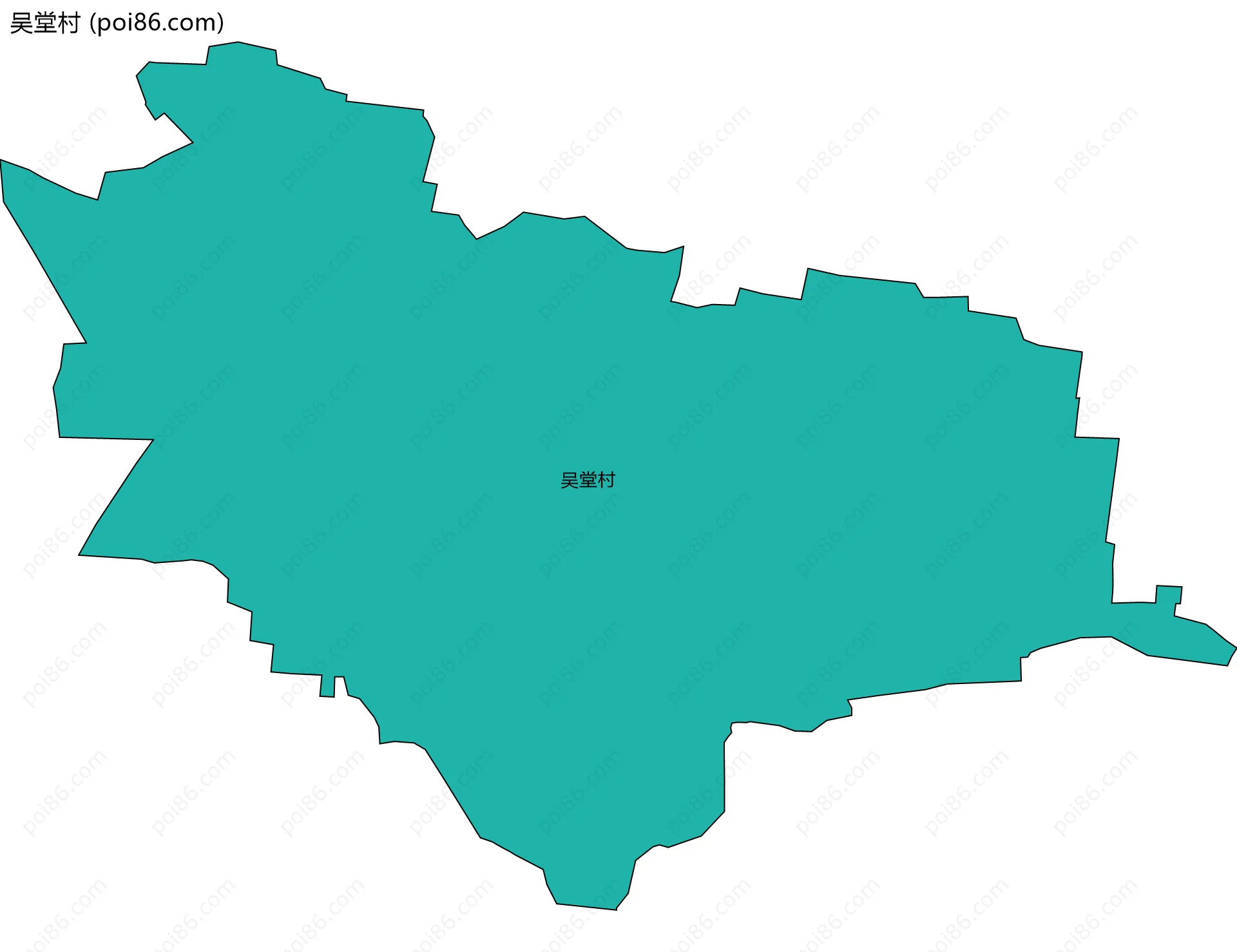 吴堂村边界地图